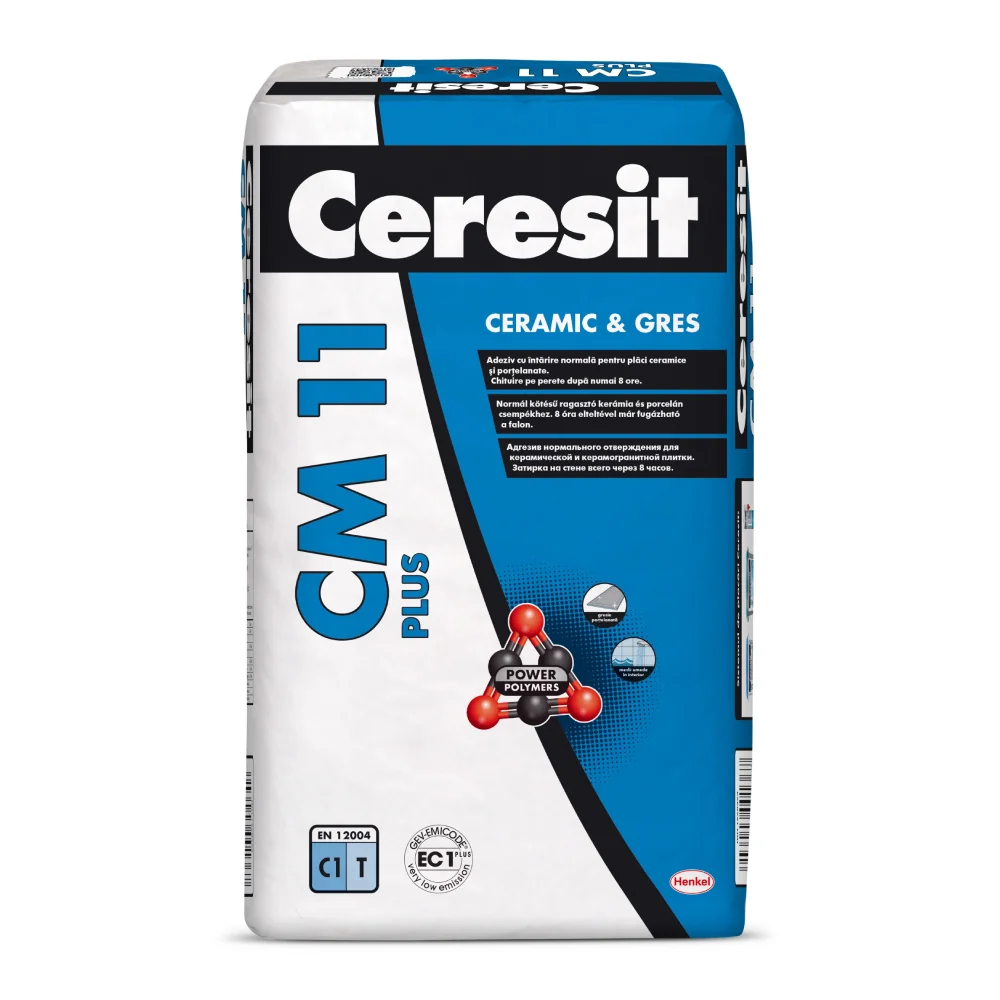 Adeziv Gresie Si Faianta Ceresit CM 11 Pentru Interior/Exterior 25 Kg