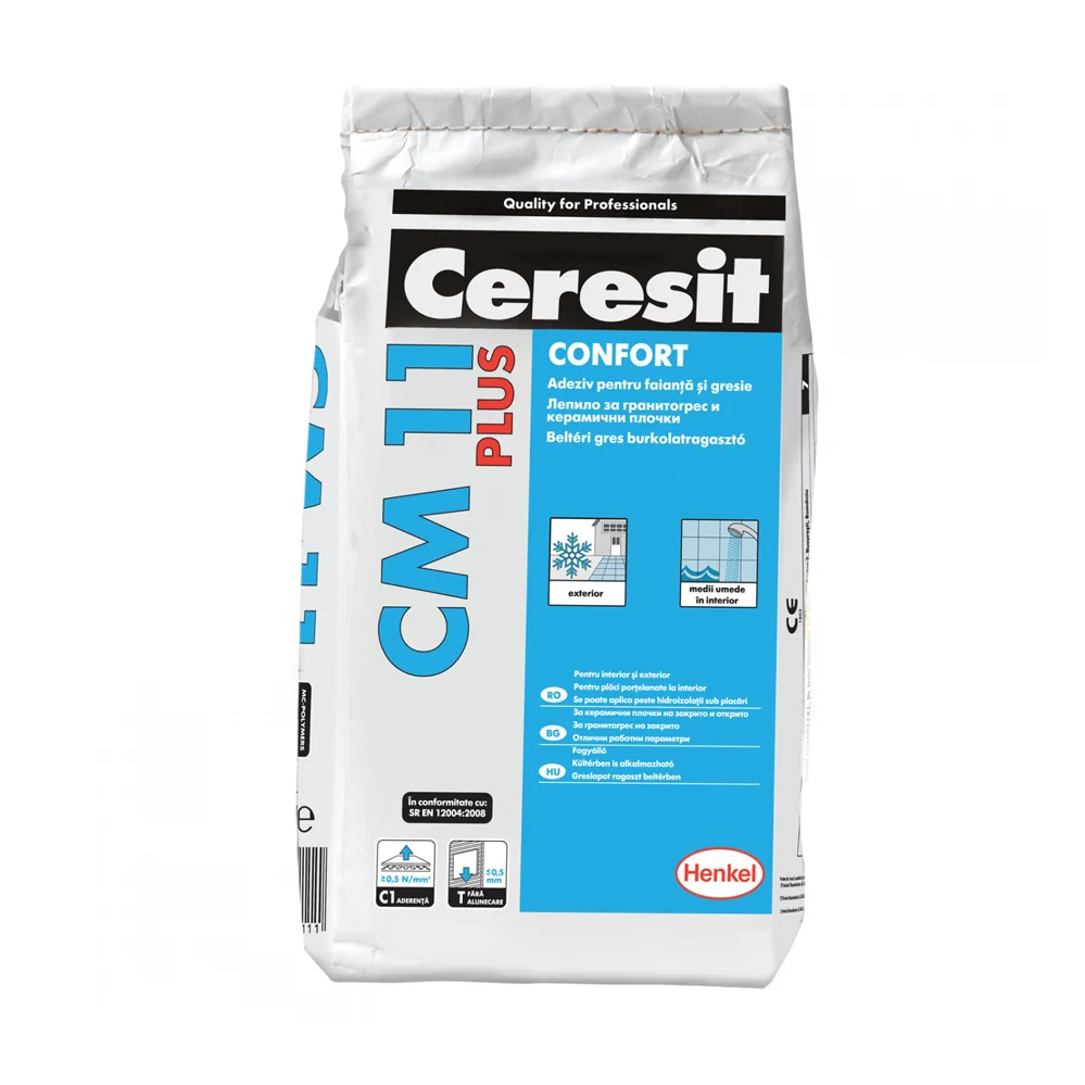 Adeziv Gresie Si Faianta Ceresit CM 11 Pentru Interior/Exterior 5 kg