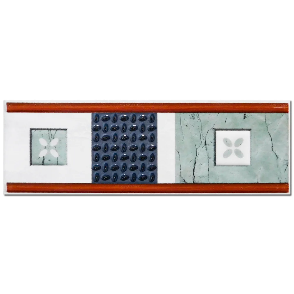 Brau Decorativ Faianță Baie / Bucătărie Ocana Verde 8 x 25