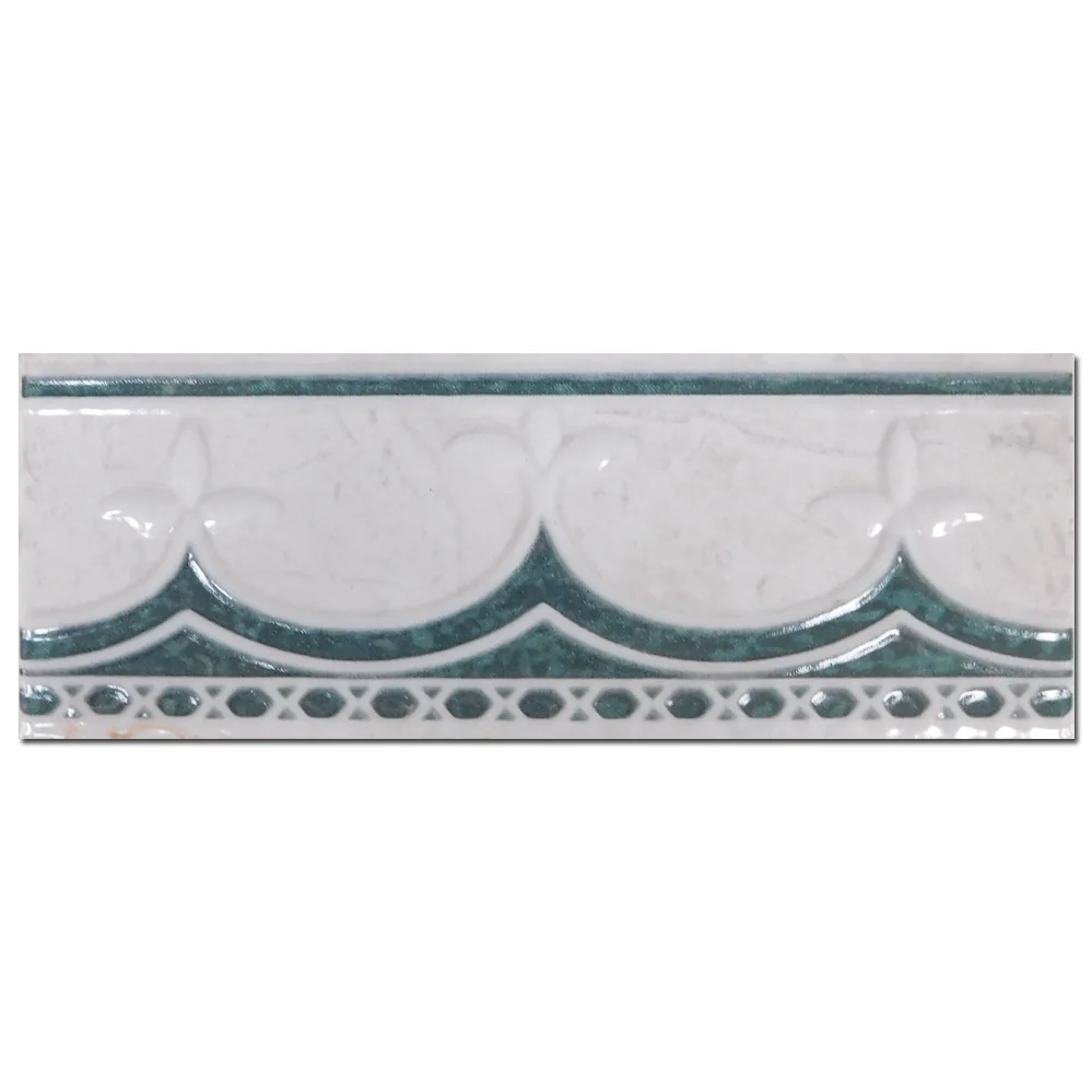 Brau Decorativ Faianță Baie / Bucătărie Mirella Verde 7.5 x 20