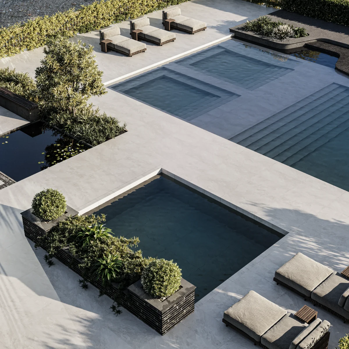 Gresie Antiderapanta Exterior / Interior Soft Slate Silver 60 x 120 Cm Mata Portelanata Rectificata Aspect Ciment