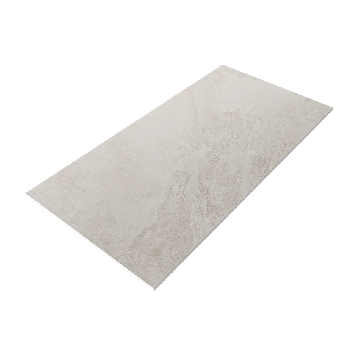 Gresie Antiderapanta Exterior / Interior Soft Slate Silver 60 x 120 Cm Mata Portelanata Rectificata Aspect Ciment