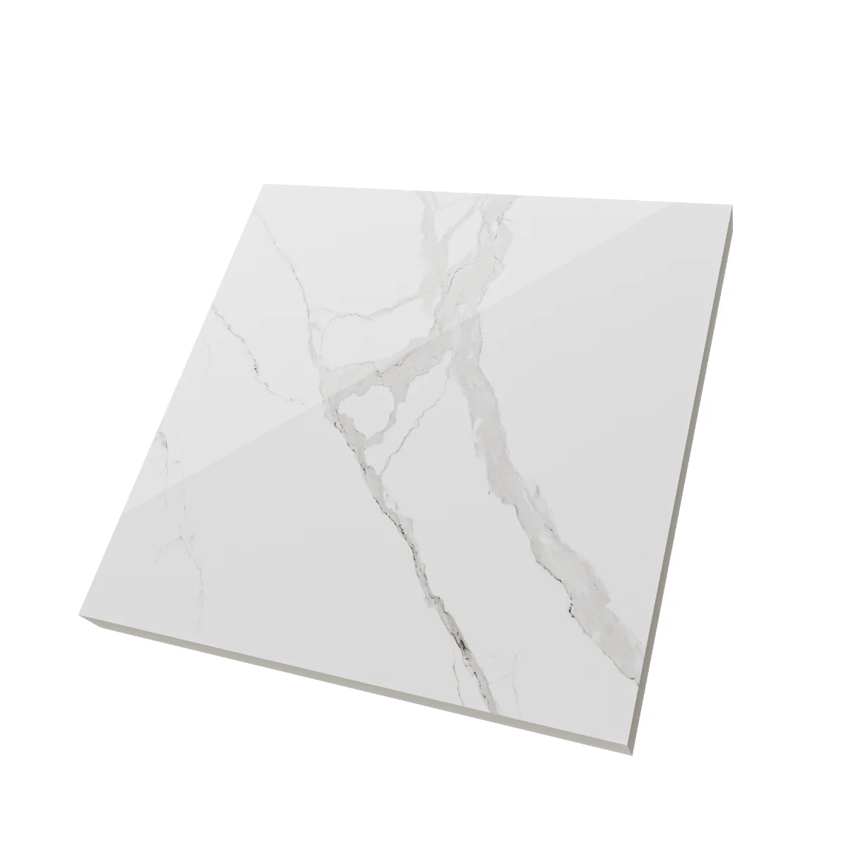 Gresie Rectificata Exterior / Interior Cavavenata Faccia 60 x 60 cm Lucioasa Porțelanată Tip Marmură