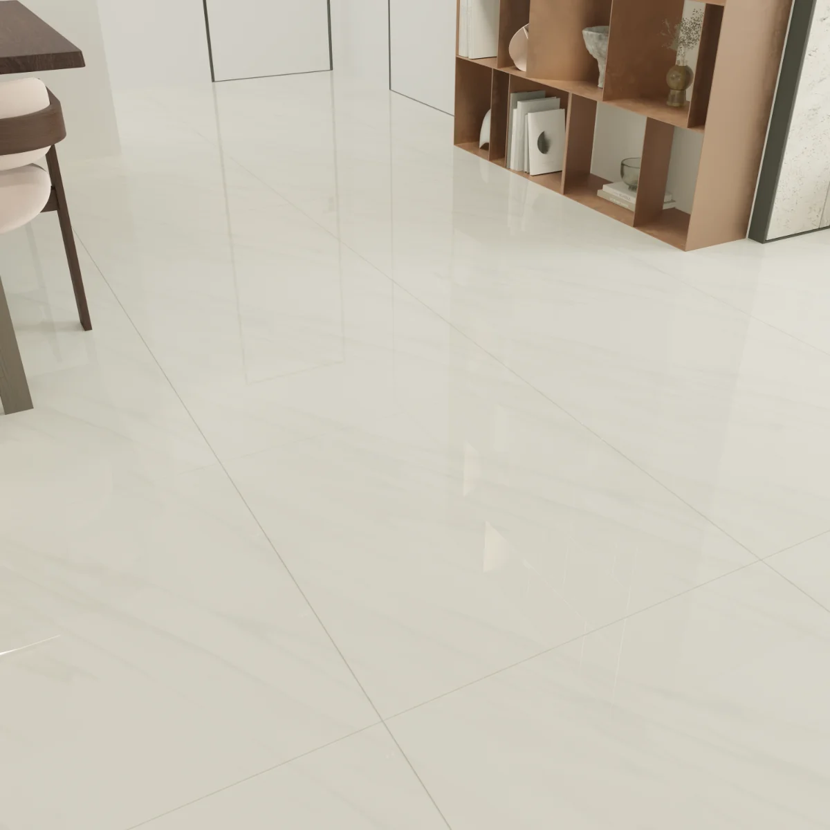 Gresie Exterior / Interior Portelanata Soluble Salt Jaspar 60 x 60 cm Lucioasa Rectificata Tip Marmura