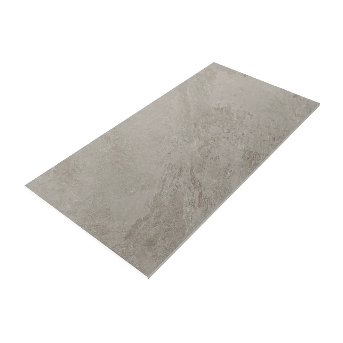 Gresie Antiderapanta Exterior / Interior Soft Slate Grey 60 x 120 Cm Mata Portelanata Rectificata Aspect Ciment