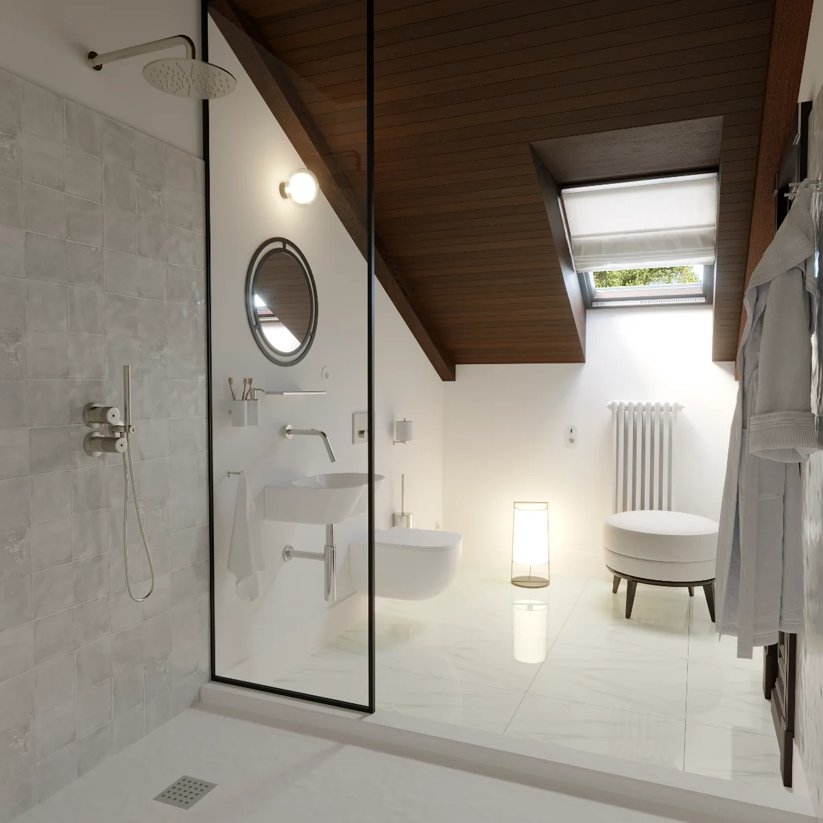 Gresie Exterior / Interior Portelanata Soluble Salt Unico 60 x 60 cm Lucioasa Rectificata Tip Marmura