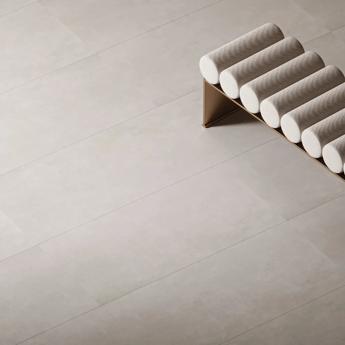 Gresie Antiderapantă Exterior/Interior Concrete White 60 x 120 cm Mată Porțelanată Rectificată Aspect Ciment