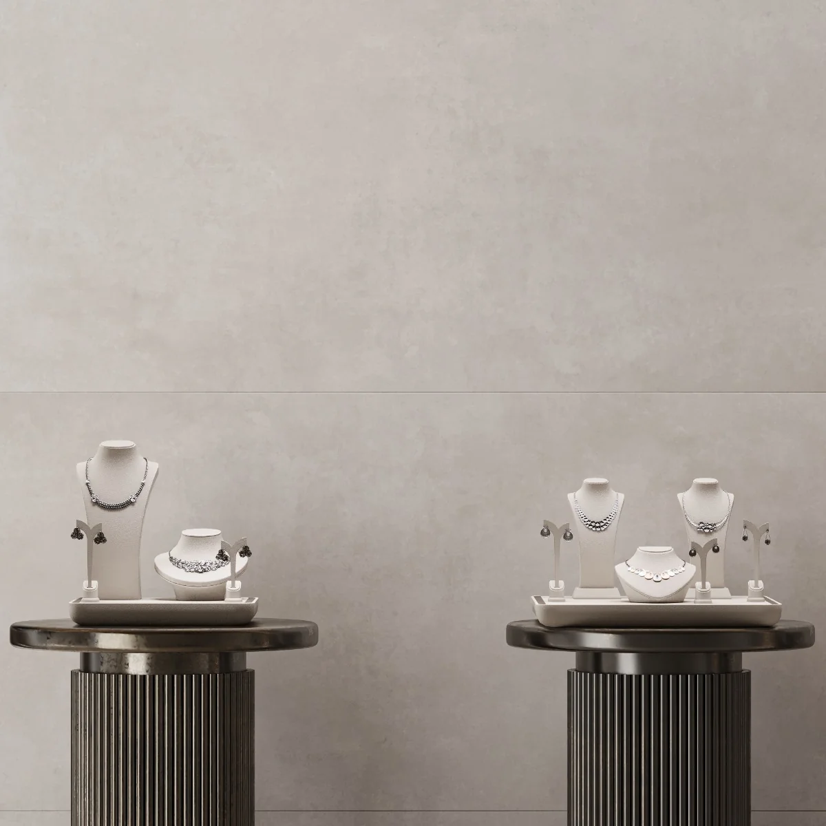 Gresie Antiderapantă Exterior/Interior Concrete White 60 x 120 cm Mată Porțelanată Rectificată Aspect Ciment