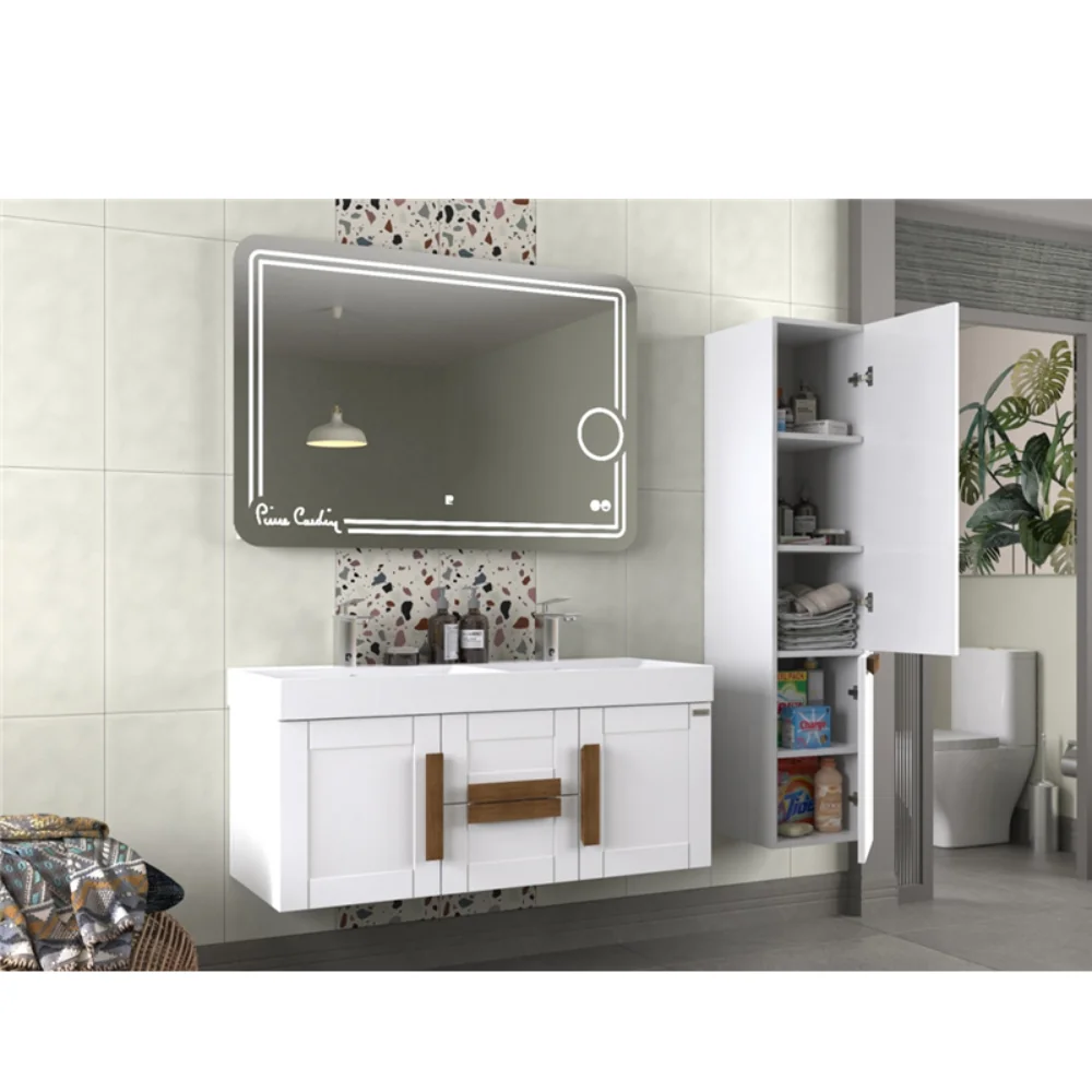 Oglinda Baie Cu LED Dezaburire Lupa Si Butoane Touch Pio Pierre Cardin 120x80 cm