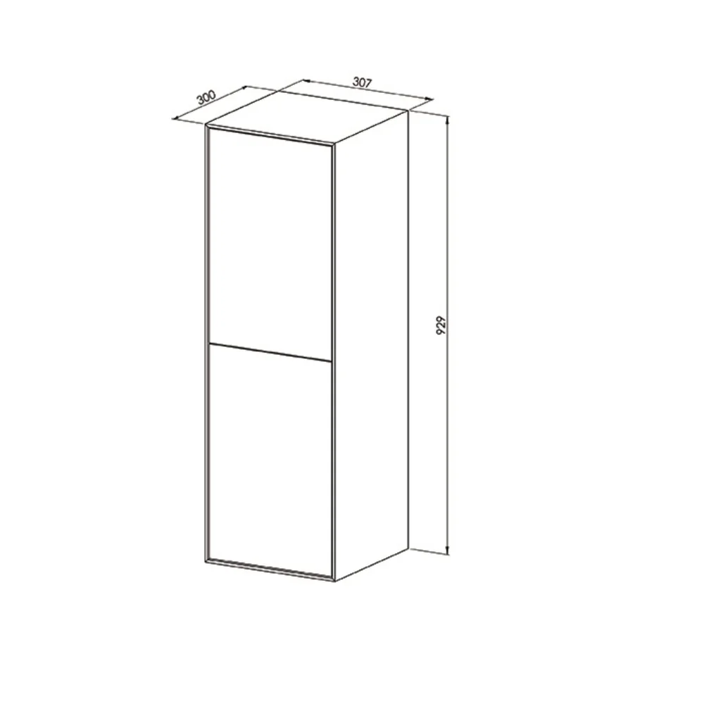 Dulap Baie Suspendat Monza Anthracite 92.9 cm