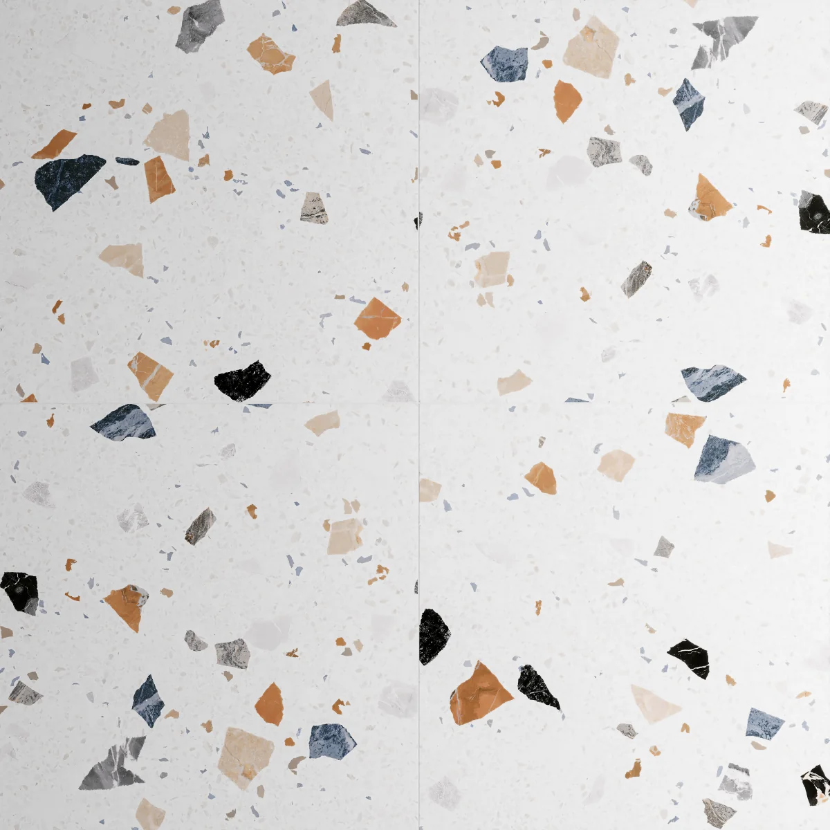 Gresie Mozaic Exterior / Interior Stracciatella White 60 x 60 Cm Mata Antiderapanta Portelanata Rectificata