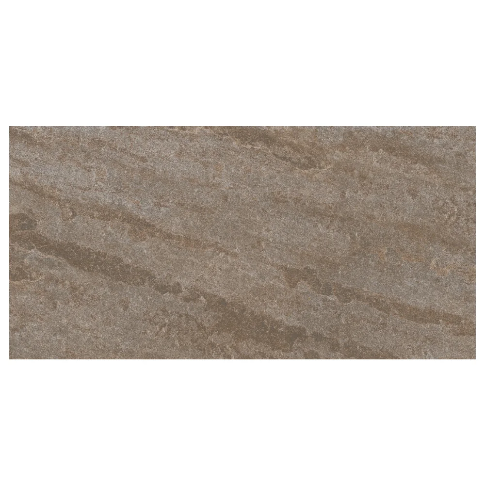 Gresie Exterior / Interior Antiderapanta Clay Stone Brown 30 x 60 cm Mata Portelanata Tip Piatra Naturala