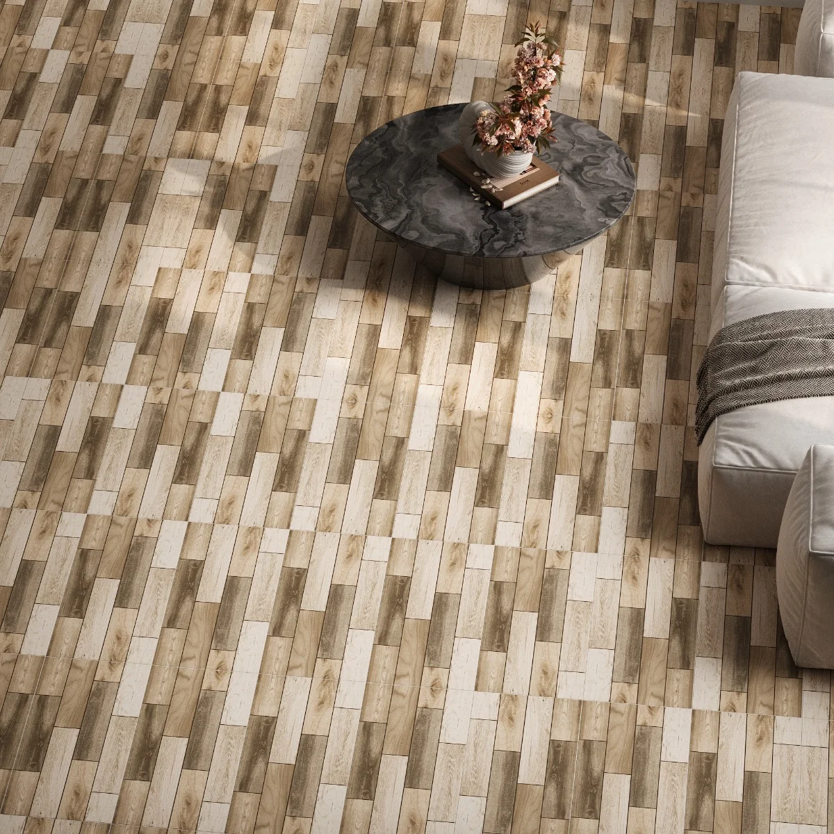 Gresie Tip Parchet Exterior / Interior Arden Brown 30 x 60 cm Mata Portelanata