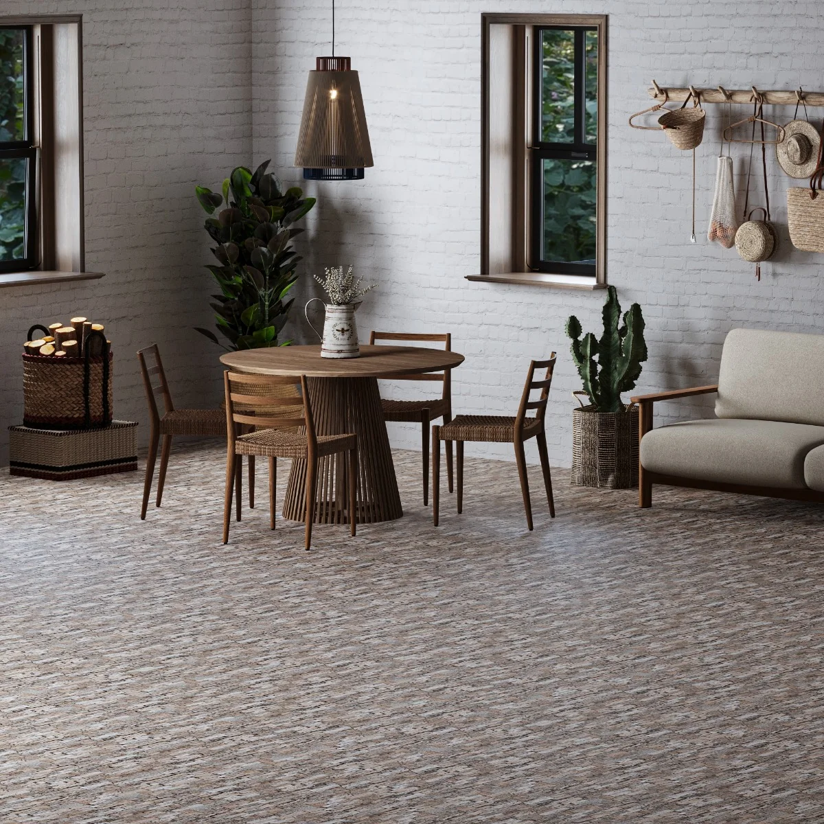 Gresie Exterior / Interior Antiderapantă Piga Grey 30 X 60 Cm Mată Portelanată Tip Piatră