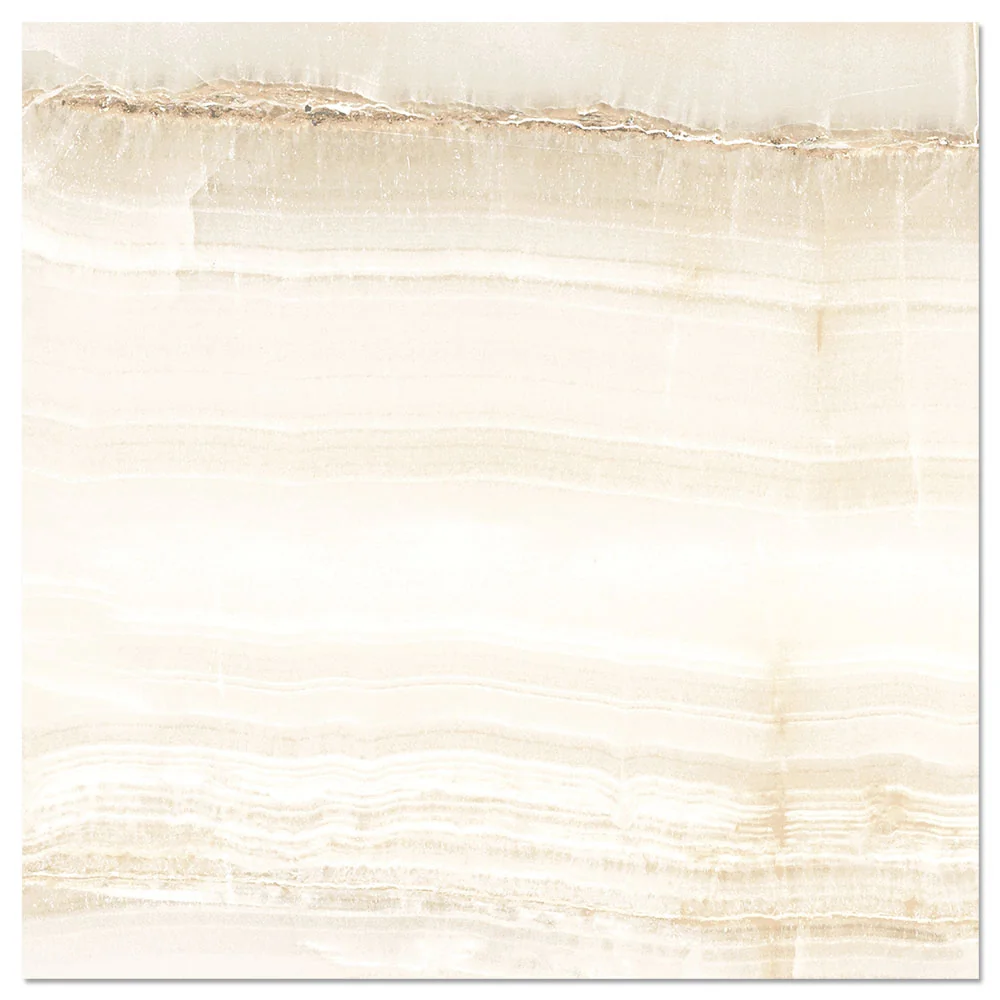 Gresie Exterior / Interior Portelanata Mercan Beige 48 x 48 cm Lucioasa Tip Marmura