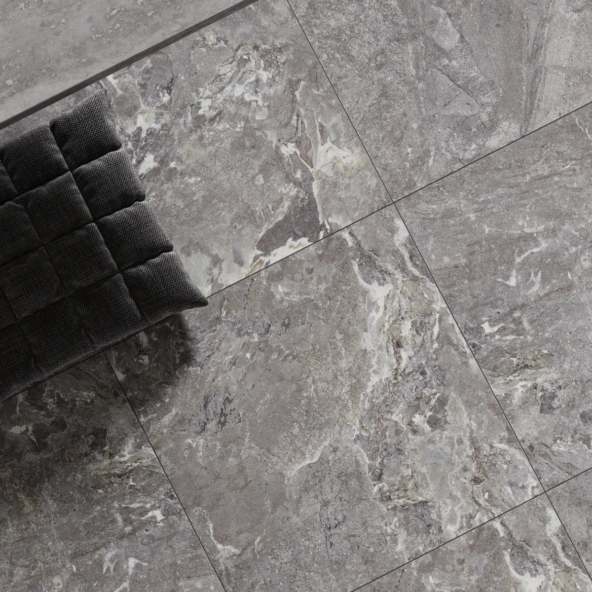 Gresie Antiderapanta Exterior / Interior Snake Stone Grey 60 x 60 cm Mata Portelanata Rectificata Aspect Ciment