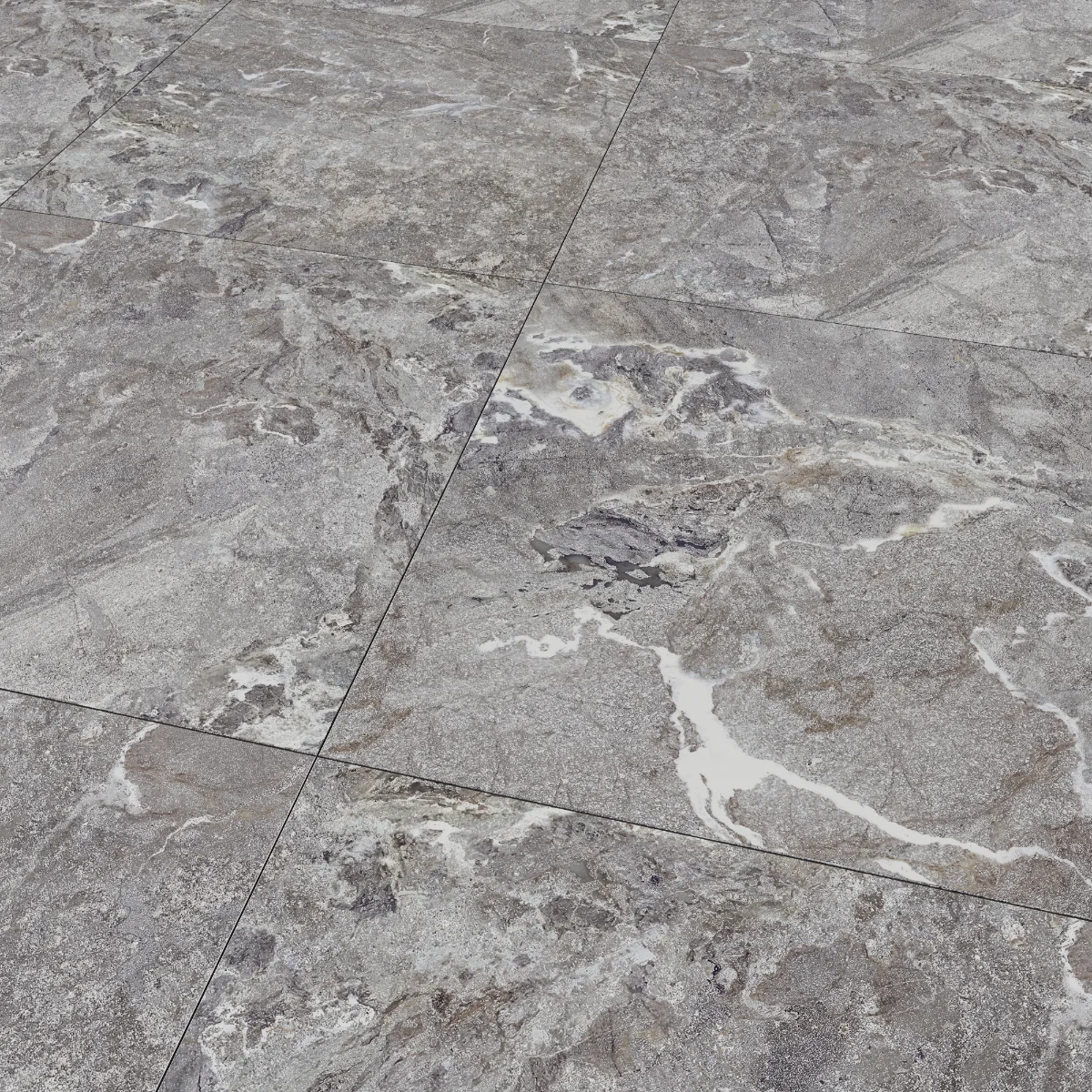 Gresie Antiderapanta Exterior / Interior Snake Stone Grey 60 x 60 cm Mata Portelanata Rectificata Aspect Ciment
