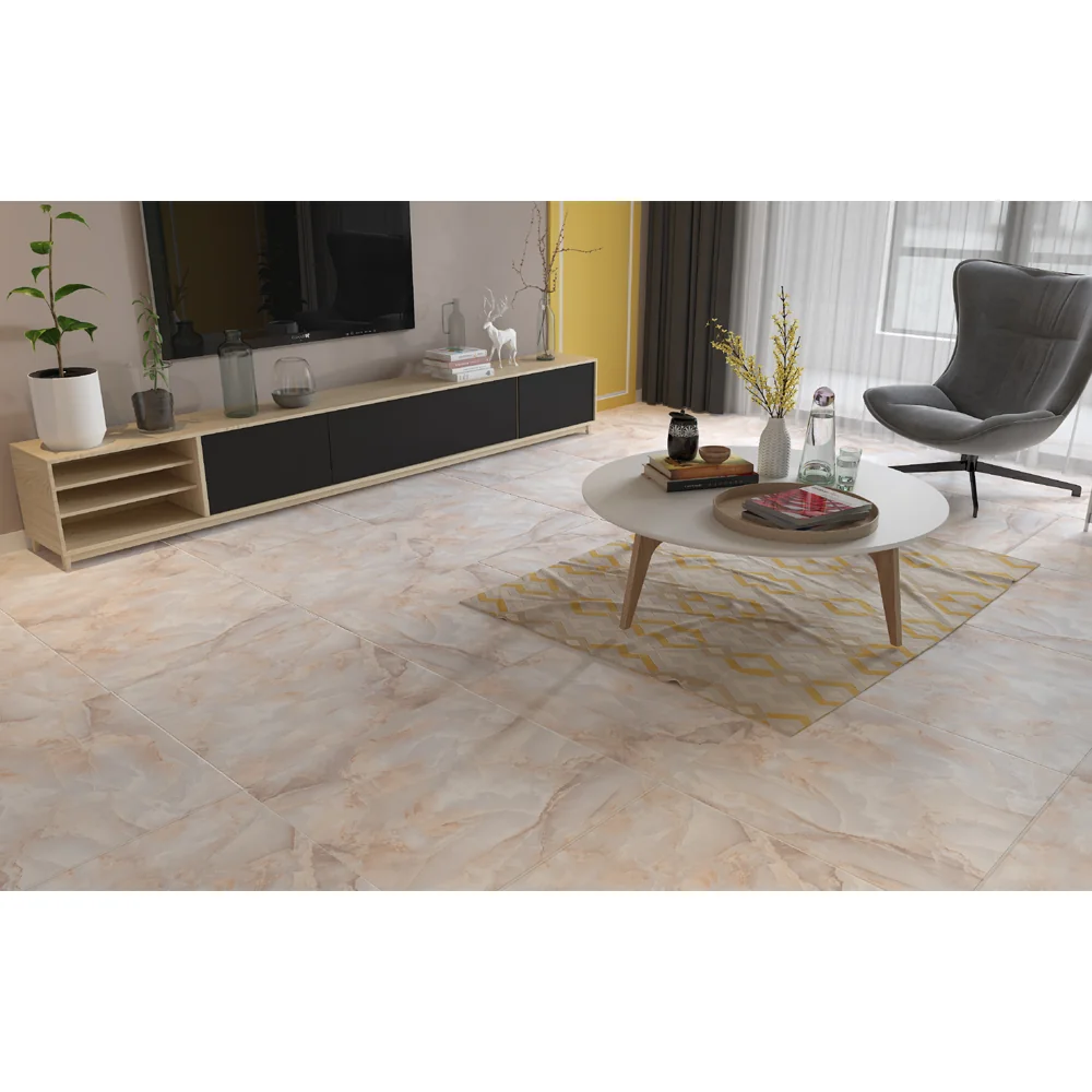 Gresie Interior Athens Beige 61 x 61 cm Lucioasă Tip Marmură