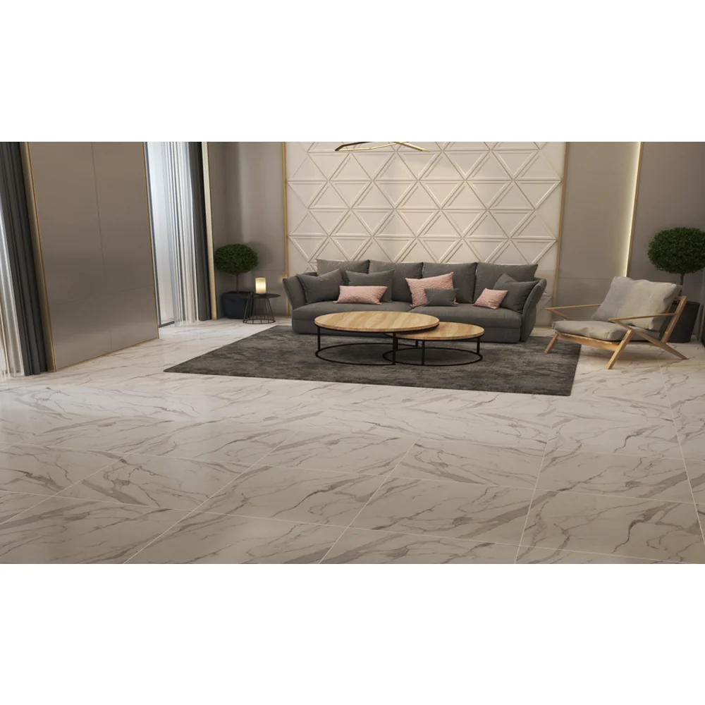 Gresie Interior Agra Grey 61 x 61 cm Lucioasa Tip Marmura