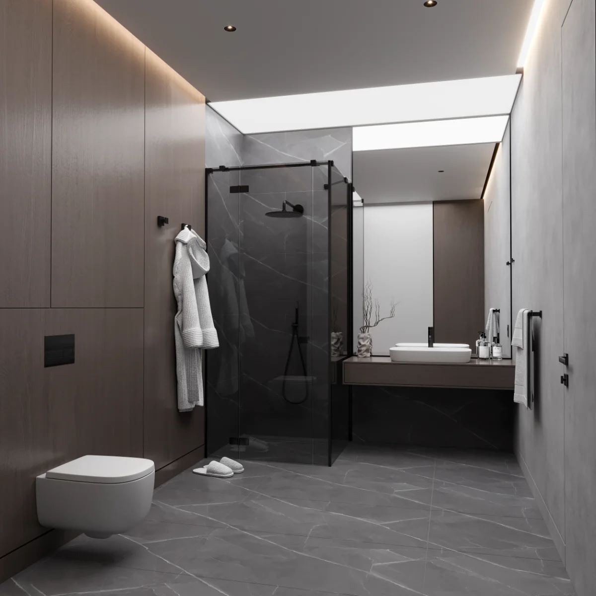 Gresie Portelanata Exterior / Interior Aston Grey 60 X 120 Cm Mata Rectificata Tip Marmura