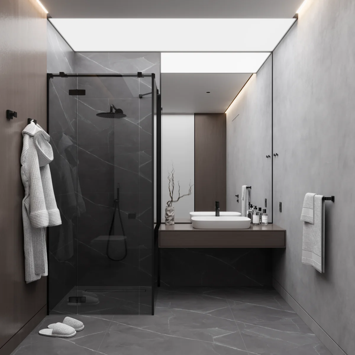 Gresie Portelanata Exterior / Interior Aston Grey 60 X 120 Cm Mata Rectificata Tip Marmura