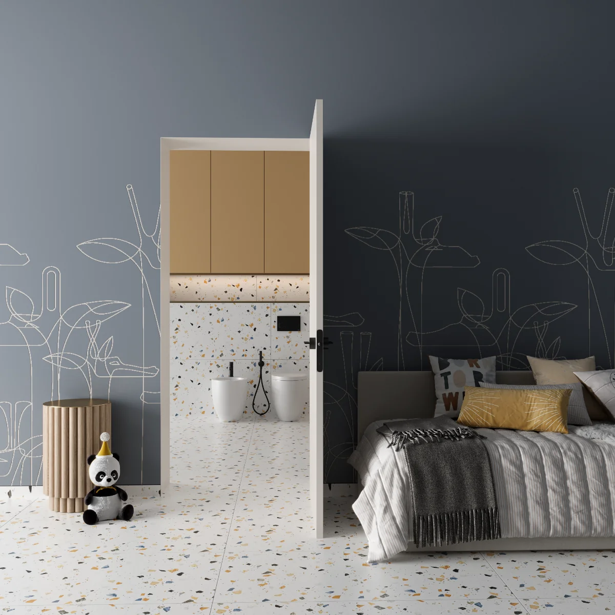 Gresie Mozaic Exterior / Interior Mozatto Mink 60 x 120 cm Mata Portelanata Rectificata