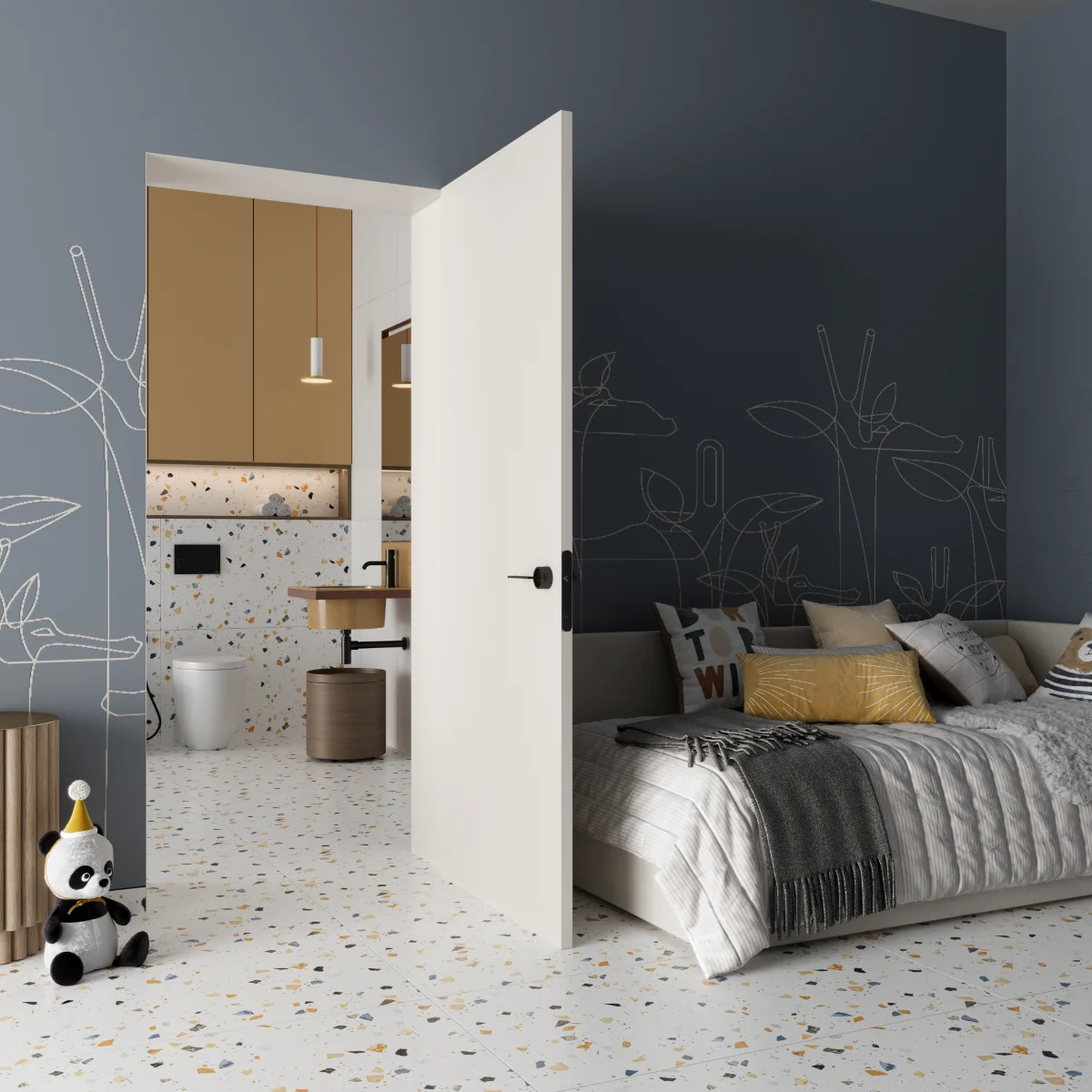 Gresie Mozaic Exterior / Interior Mozatto Mink 60 x 120 cm Mata Portelanata Rectificata