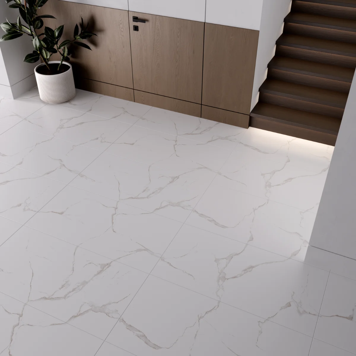 Gresie Portelanata Exterior / Interior Classic Statuario 60 x 120 Cm Mata Rectificata Tip Marmura