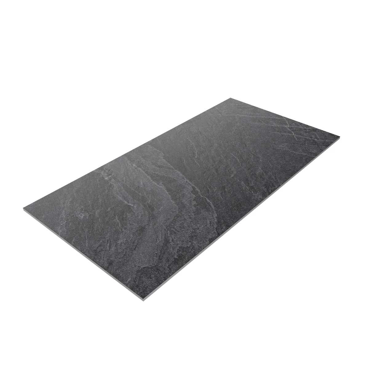 Gresie Exterior / Interior Porțelanată Stone Austin Nero 60 x 120 cm Mată Rectificată Tip Piatră Naturală