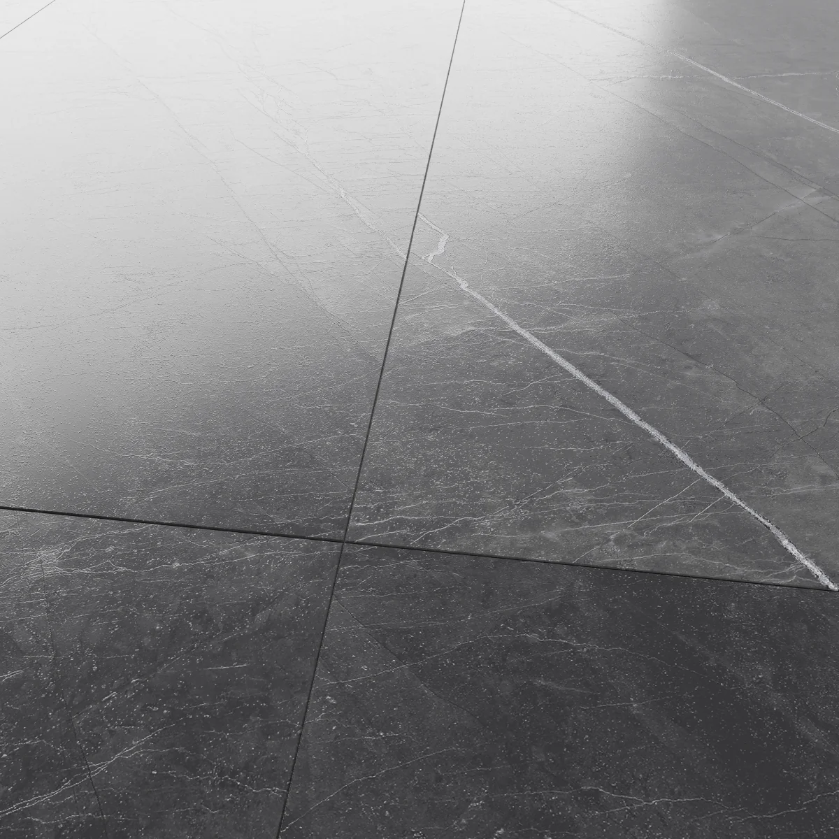 Gresie Portelanata Exterior / Interior Armany Grey 60 x 120 cm Mata Rectificata Tip Marmura