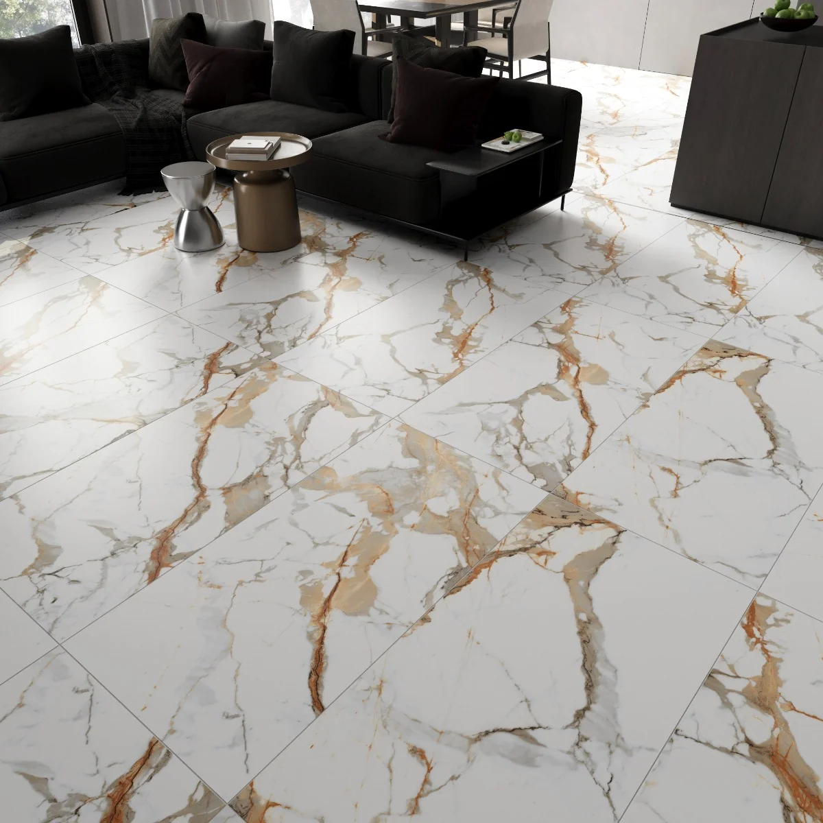 Gresie Portelanata Rectificata Nover White Carving 60X120 cm Mata