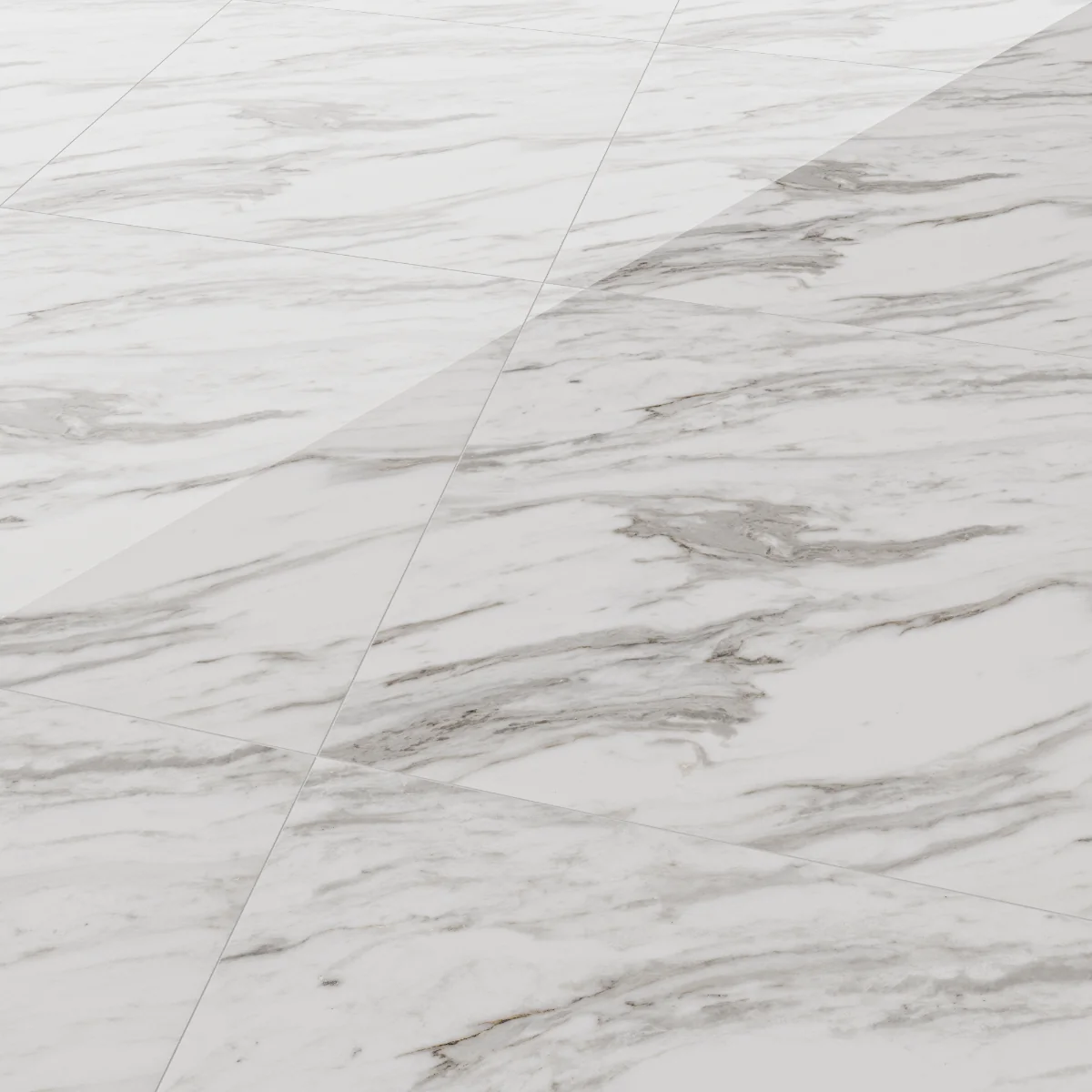 Gresie Portelanata Exterior / Interior Carrara Grey 60 x 60 Cm Lucioasa Tip Marmura