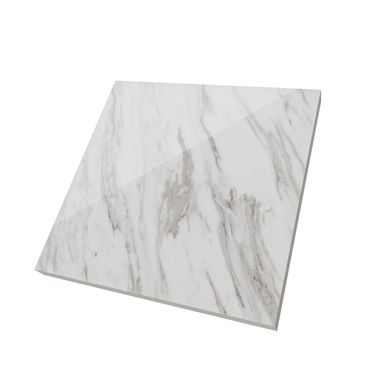 Gresie Portelanata Exterior / Interior Carrara Grey 60 x 60 Cm Lucioasa Tip Marmura