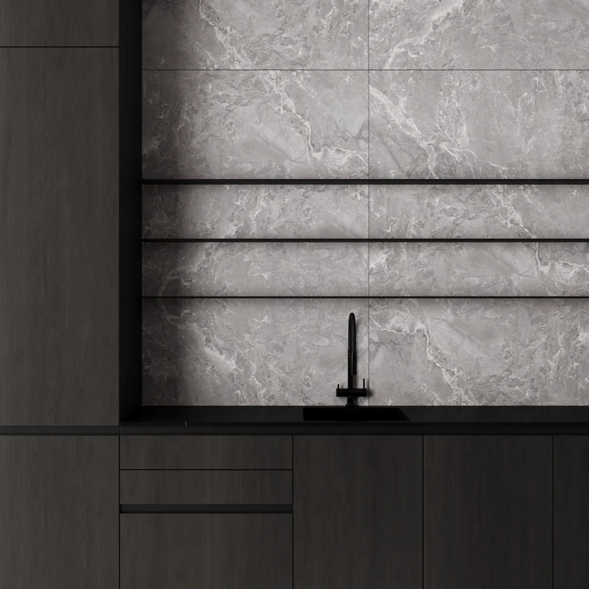 Gresie Antiderapanta Exterior/Interior Snake Stone Silver 60 x 120 cm Mata Portelanata Rectificata Aspect Ciment