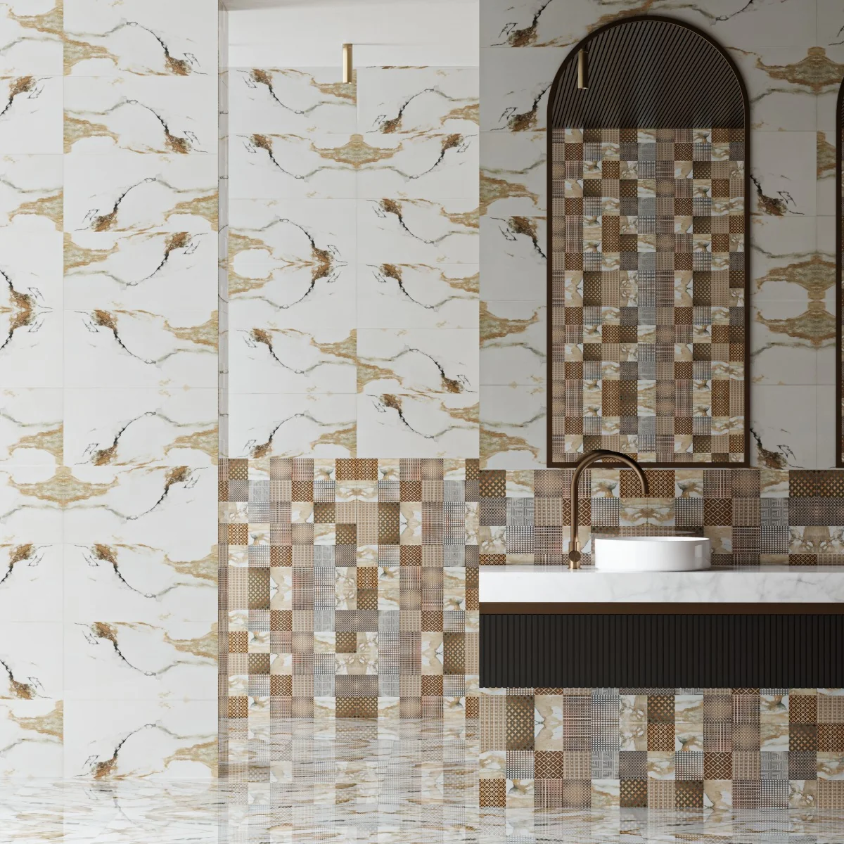 Faianta Decorativa Sparta Beige 30.5X60.5 Lucioasa