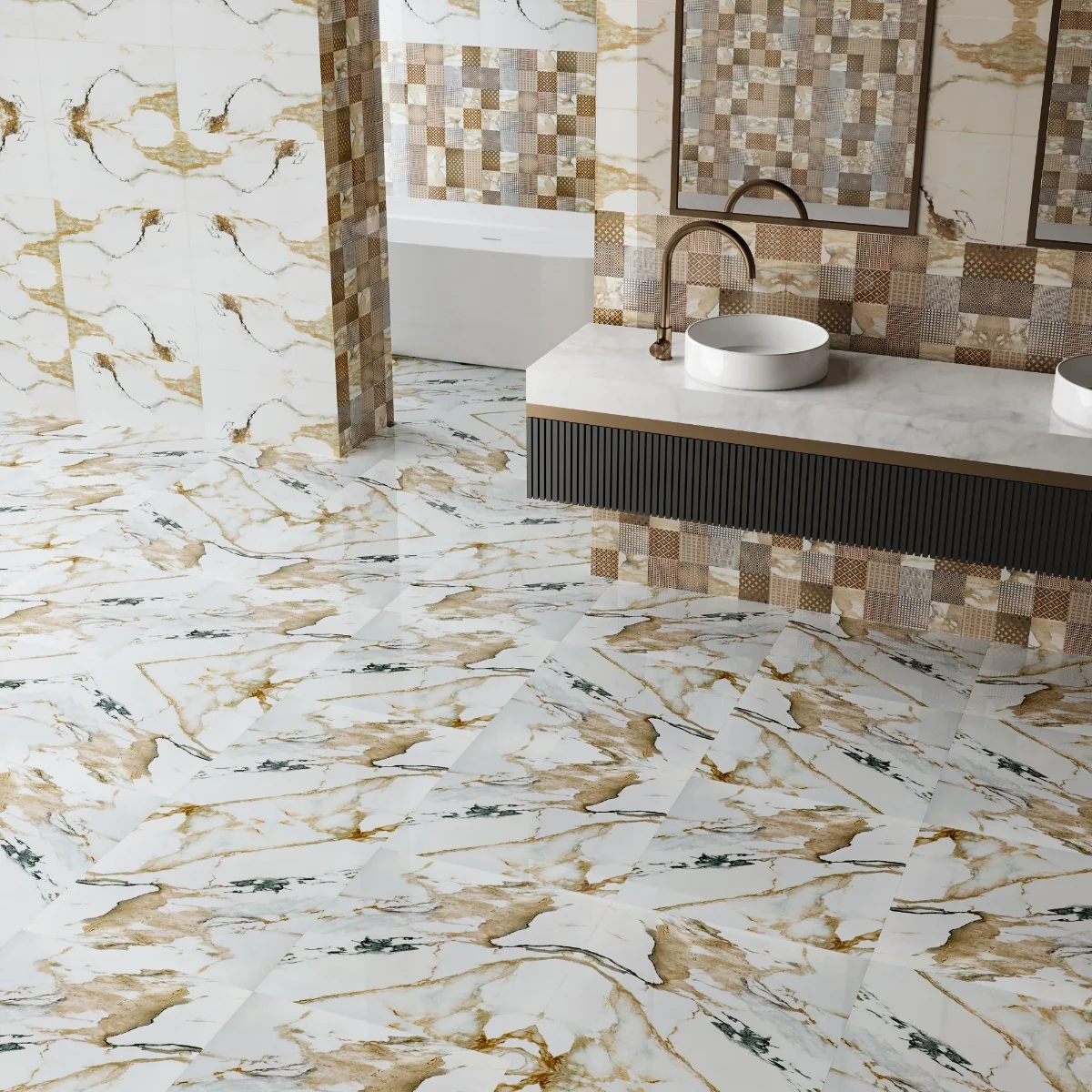 Faianta Decorativa Sparta Beige 30.5X60.5 Lucioasa