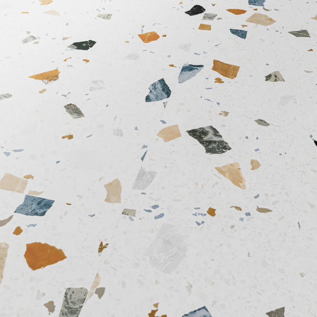 Gresie Mozaic Exterior / Interior Stracciatella White 60 x 120 cm Mata Antiderapanta Portelanata Rectificata