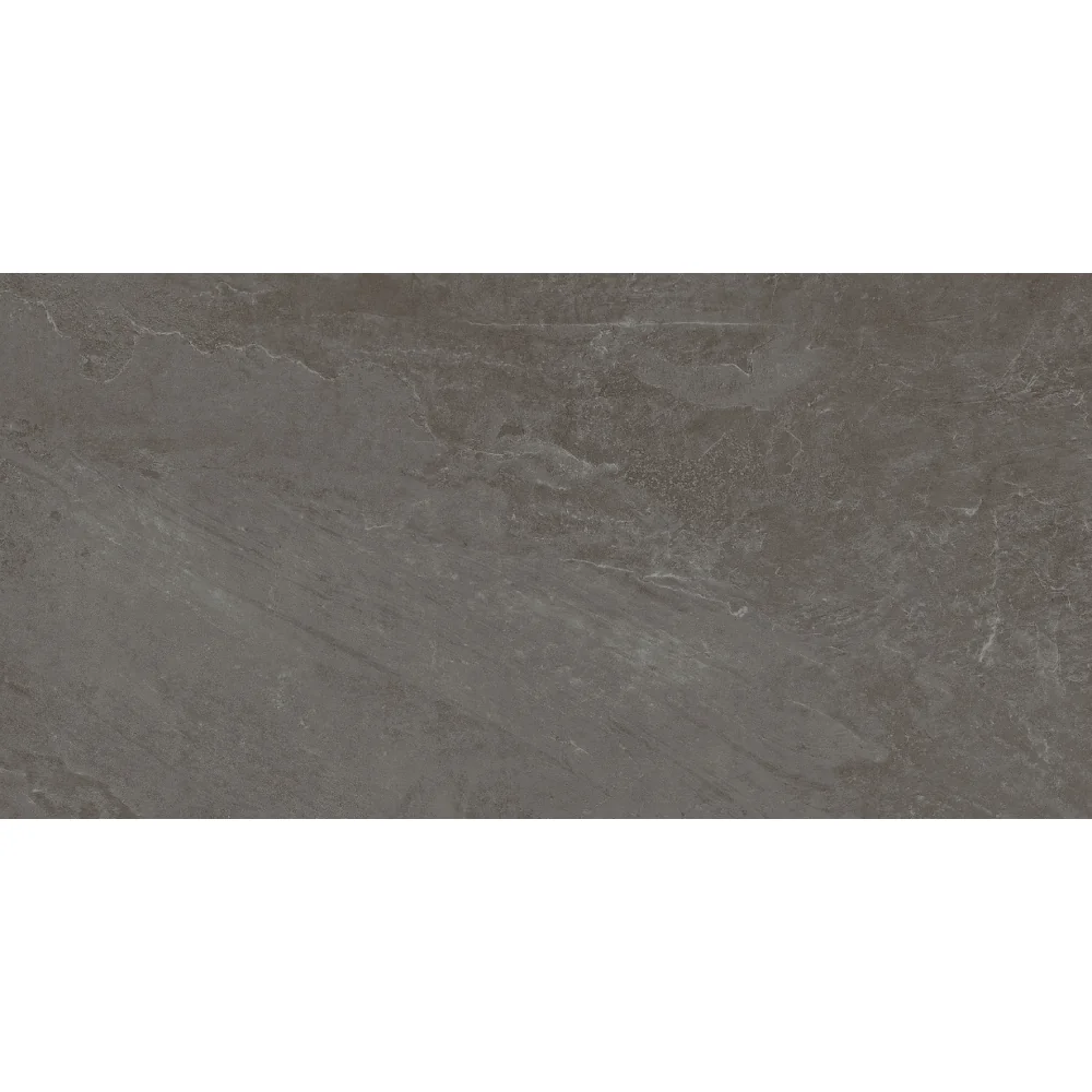 Gresie Antiderapanta Exterior / Interior Soft Slate Anthracite 60 x 120 cm Mata Portelanata Rectificata Aspect Ciment