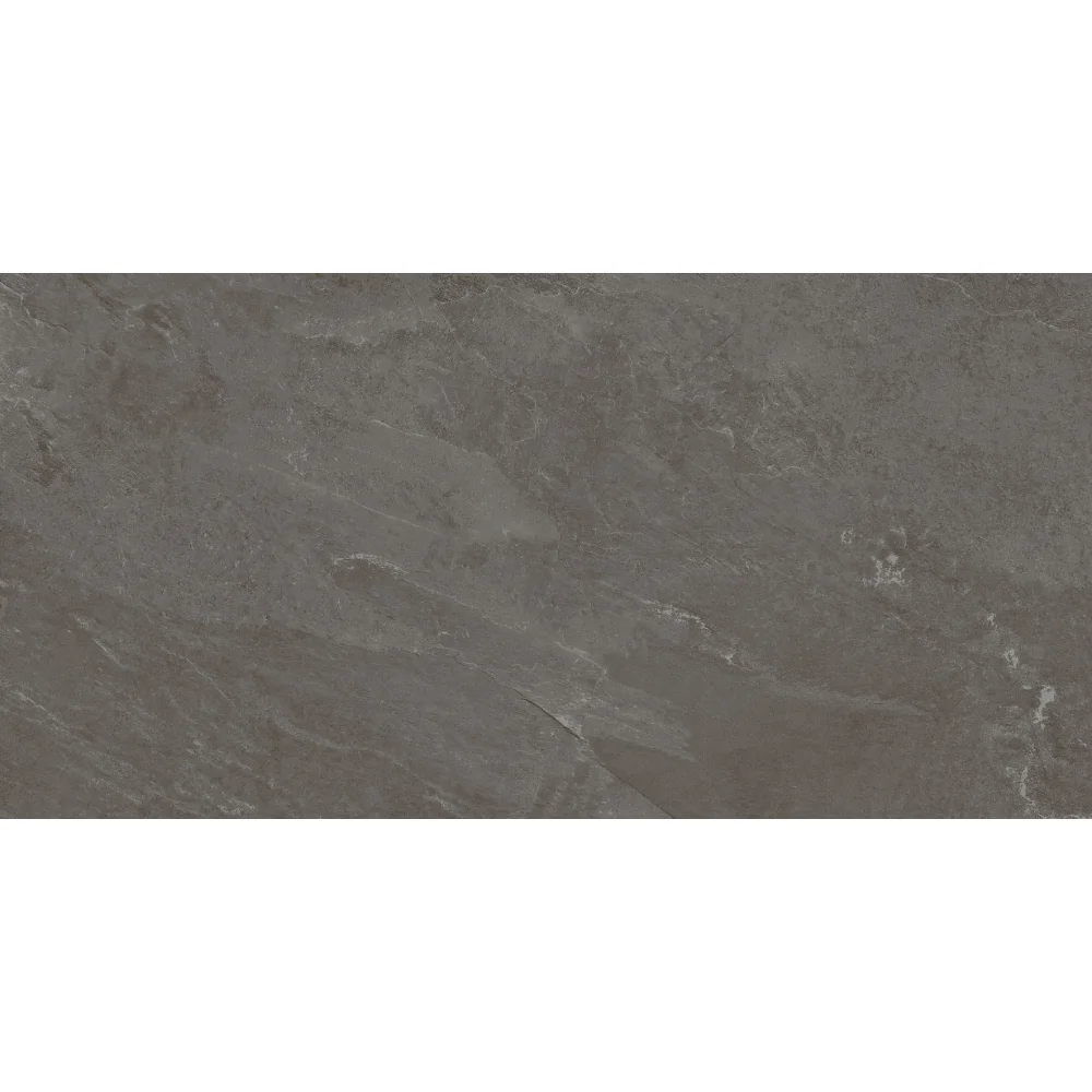 Gresie Antiderapanta Exterior / Interior Soft Slate Anthracite 60 x 120 cm Mata Portelanata Rectificata Aspect Ciment
