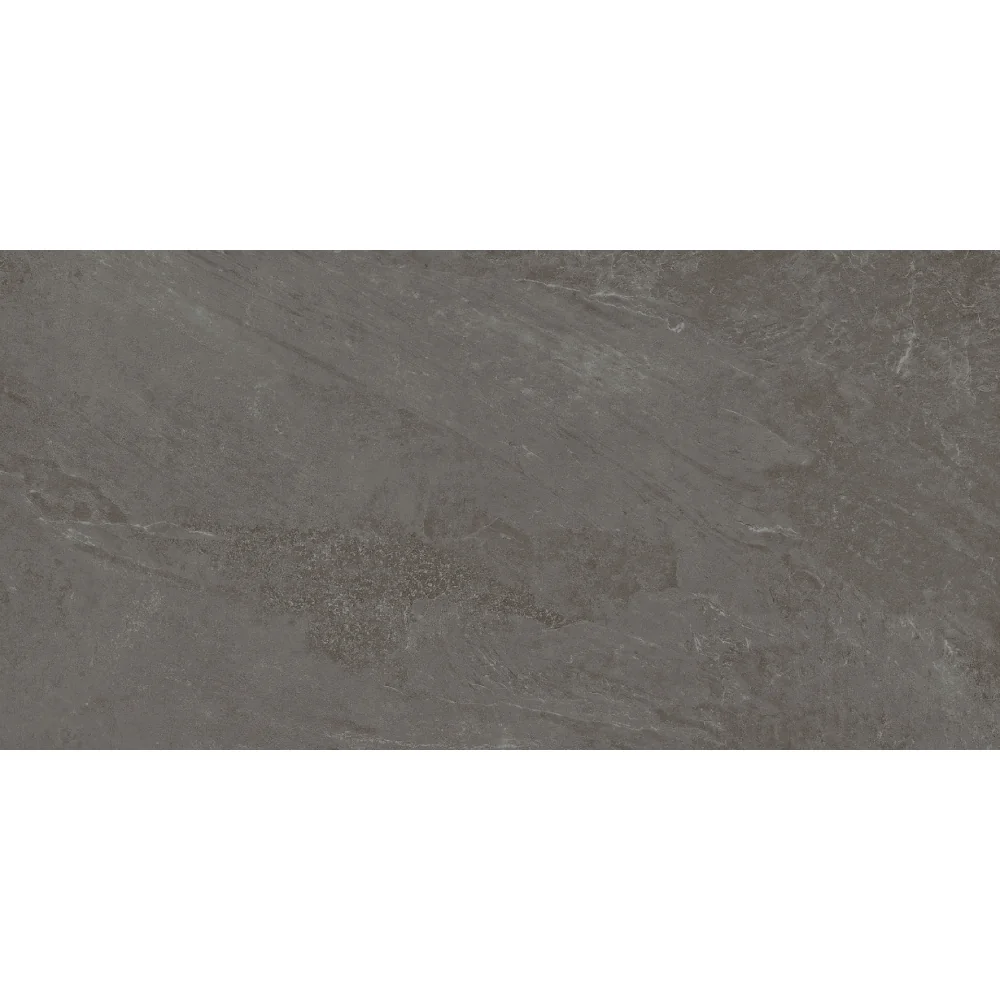 Gresie Antiderapanta Exterior / Interior Soft Slate Anthracite 60 x 120 cm Mata Portelanata Rectificata Aspect Ciment