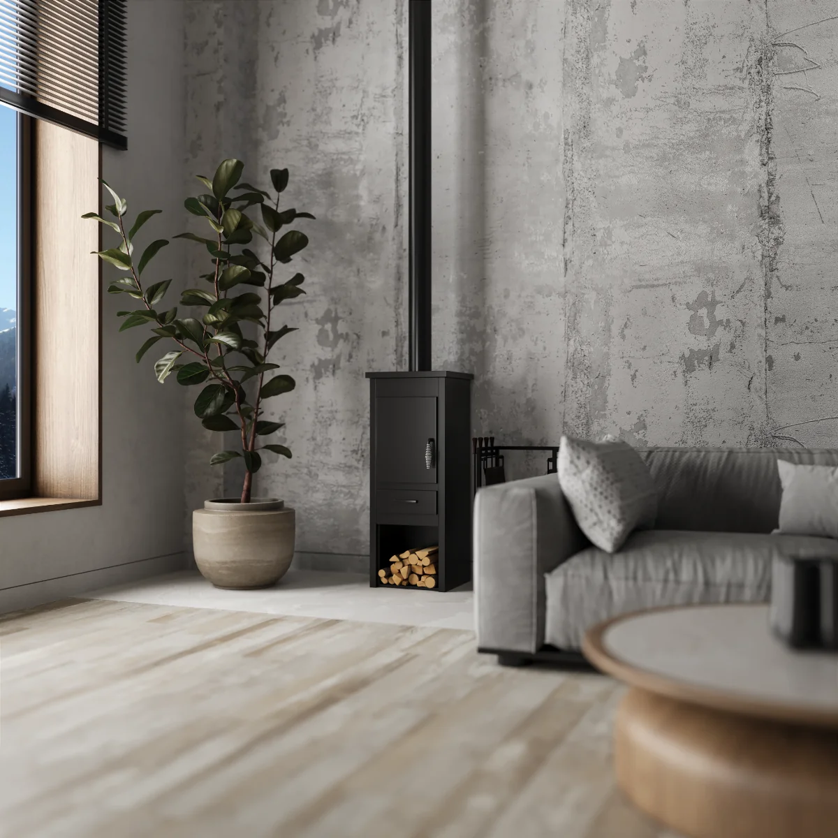 Semineu Uno Lite Negru