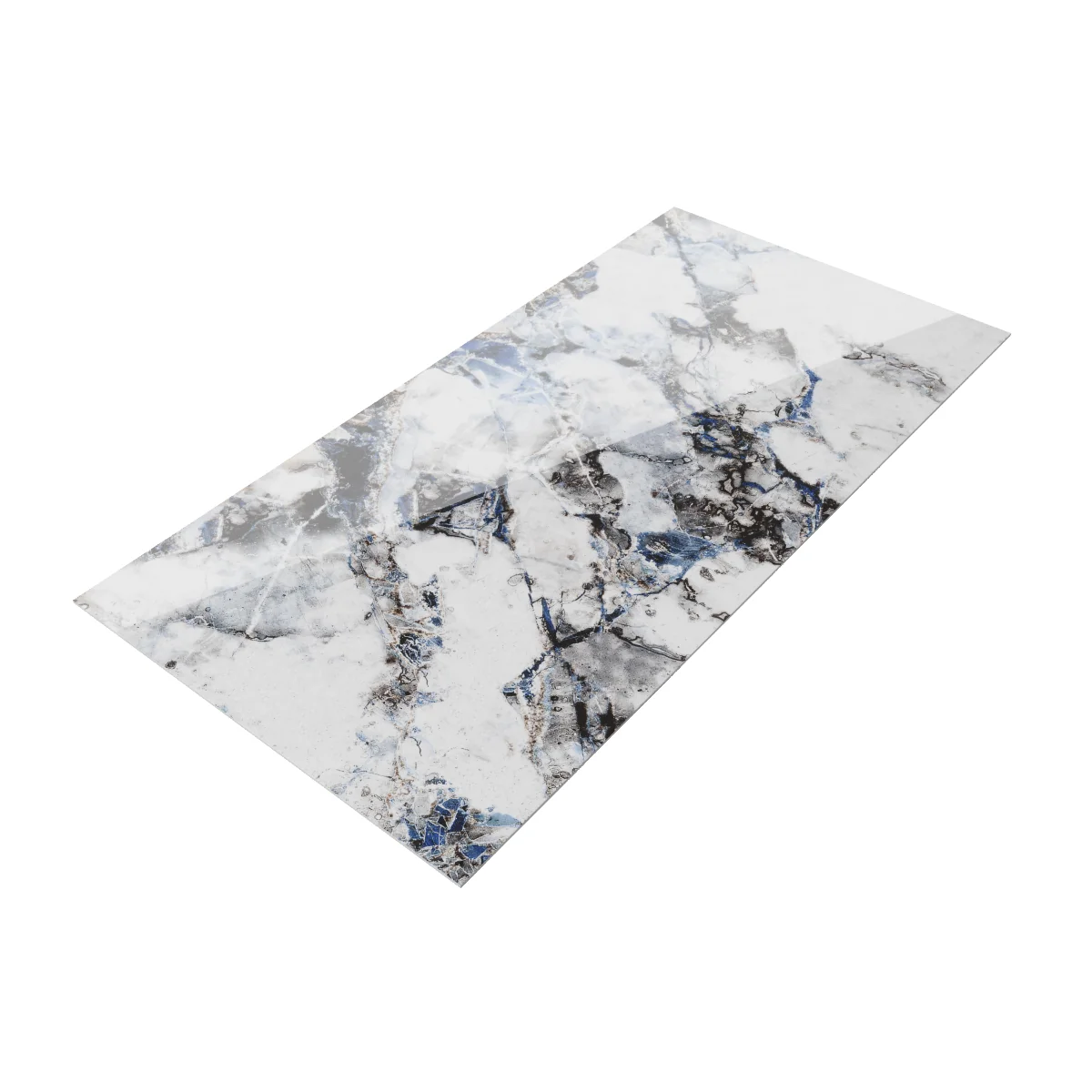 Gresie Exterior / Interior Portelanata Lolite White 60 x 120 cm Lucioasa Rectificata Tip Marmura