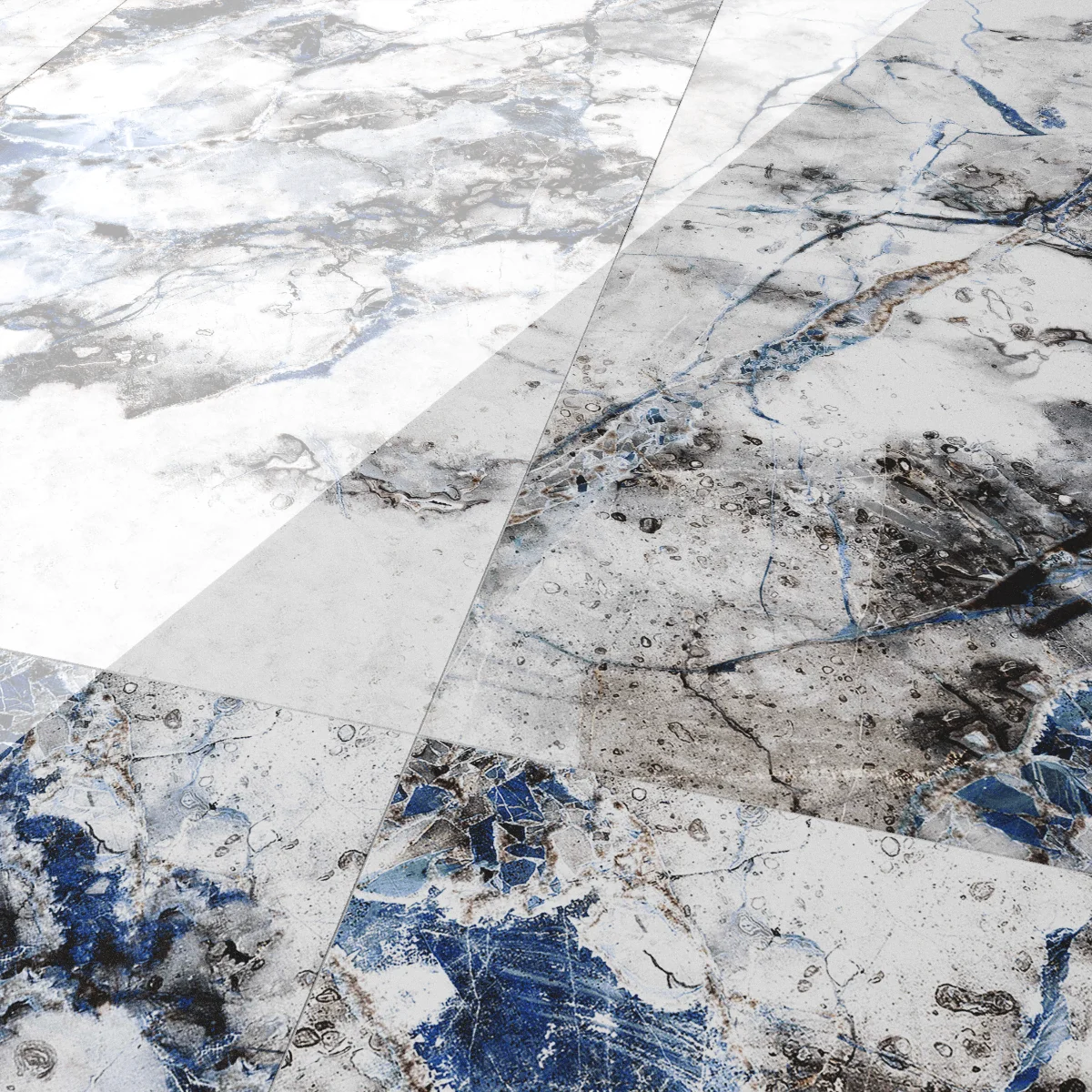 Gresie Exterior / Interior Portelanata Lolite White 60 x 120 cm Lucioasa Rectificata Tip Marmura