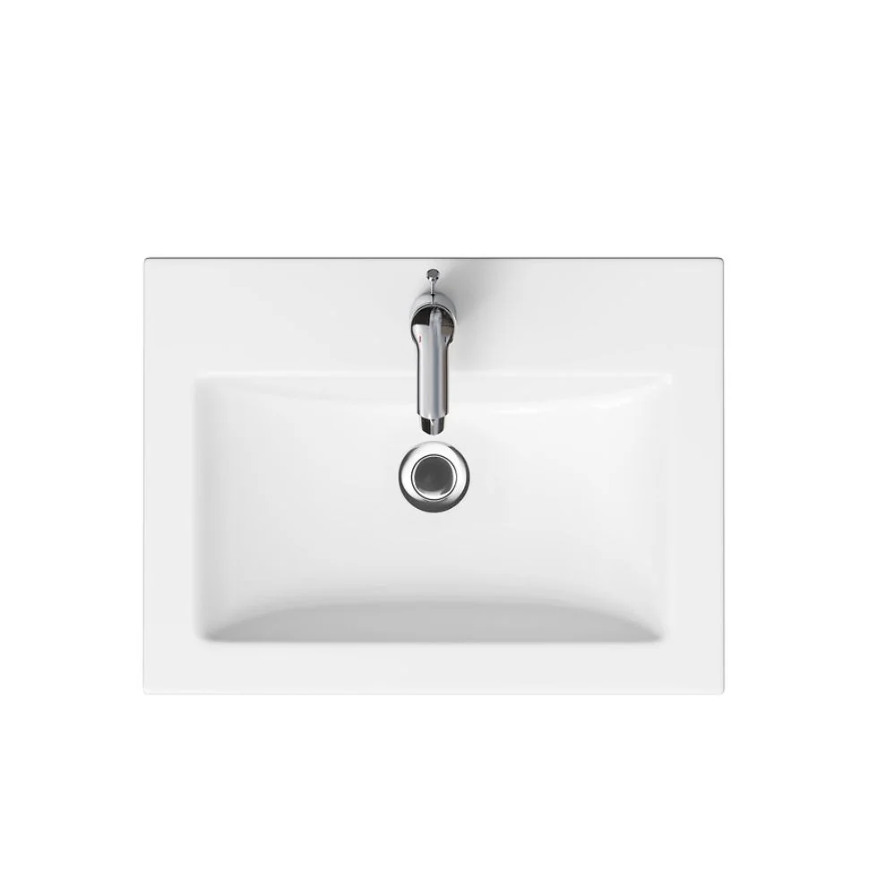 Masca Chiuvetă Baie Cersanit Set Stillo 60 Roșu (Bază+Lavoar) S575-010