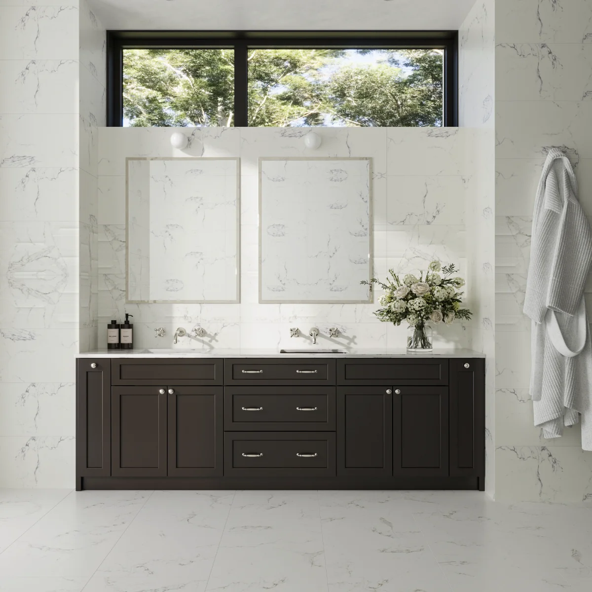 Gresie Exterior / Interior Portelanata Adonis 45 x 45 cm Mata Rectificata Tip Marmura