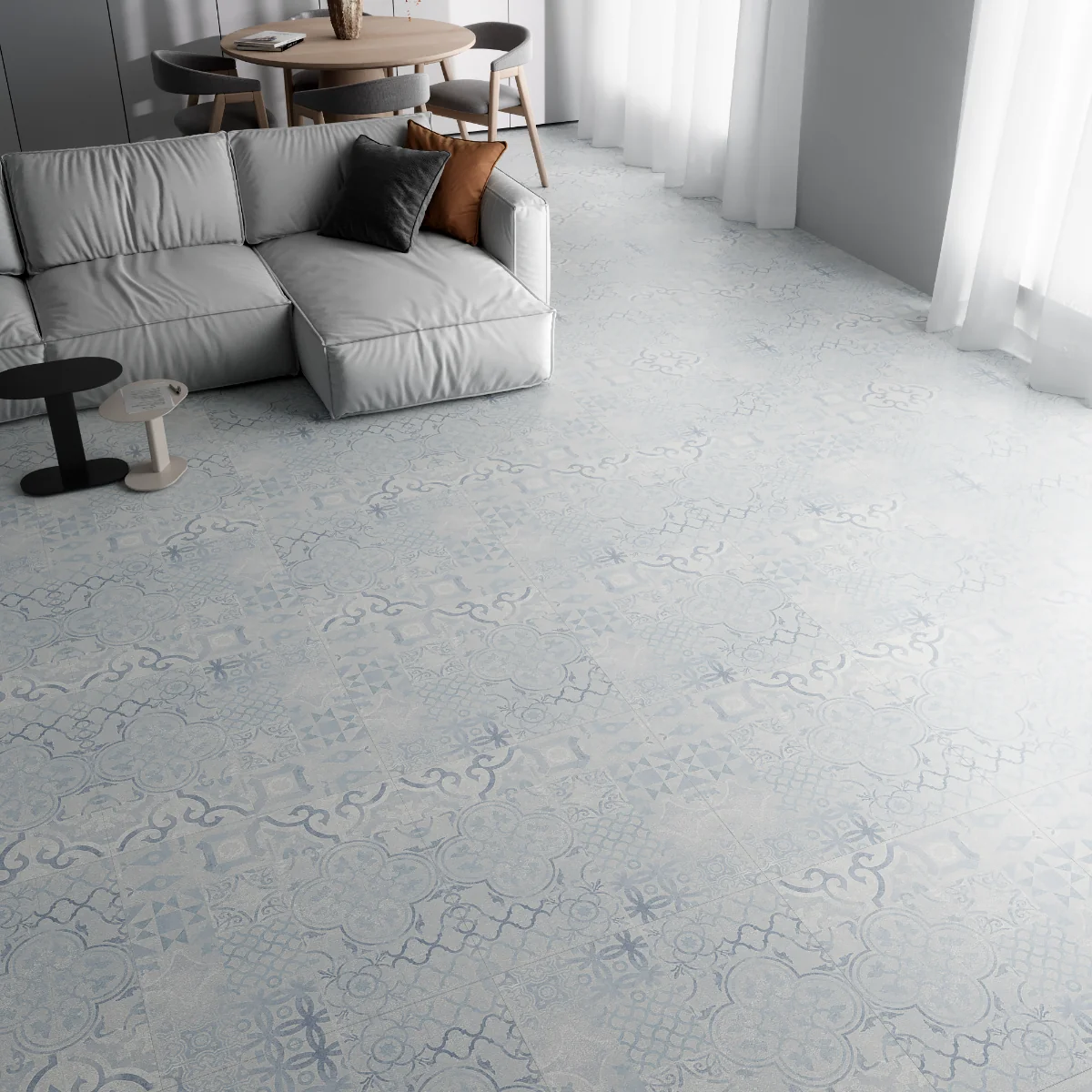 Parchet Laminat Retro Blue Tile 8 mm Clasa 33 AC6