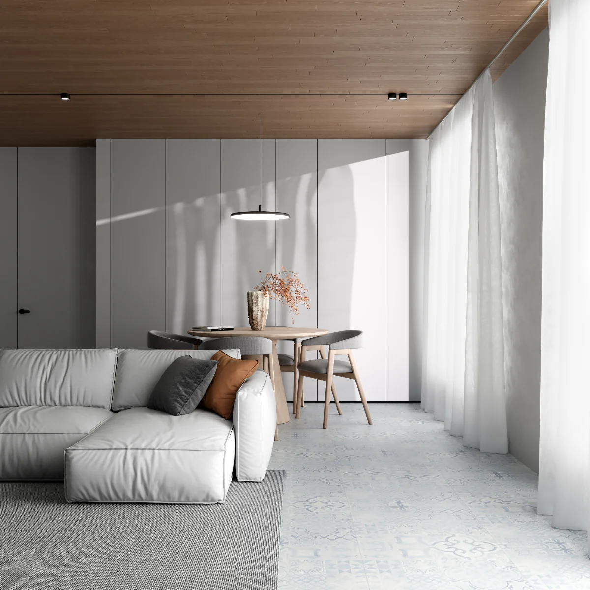 Parchet Laminat Retro Blue Tile 8 mm Clasa 33 AC6