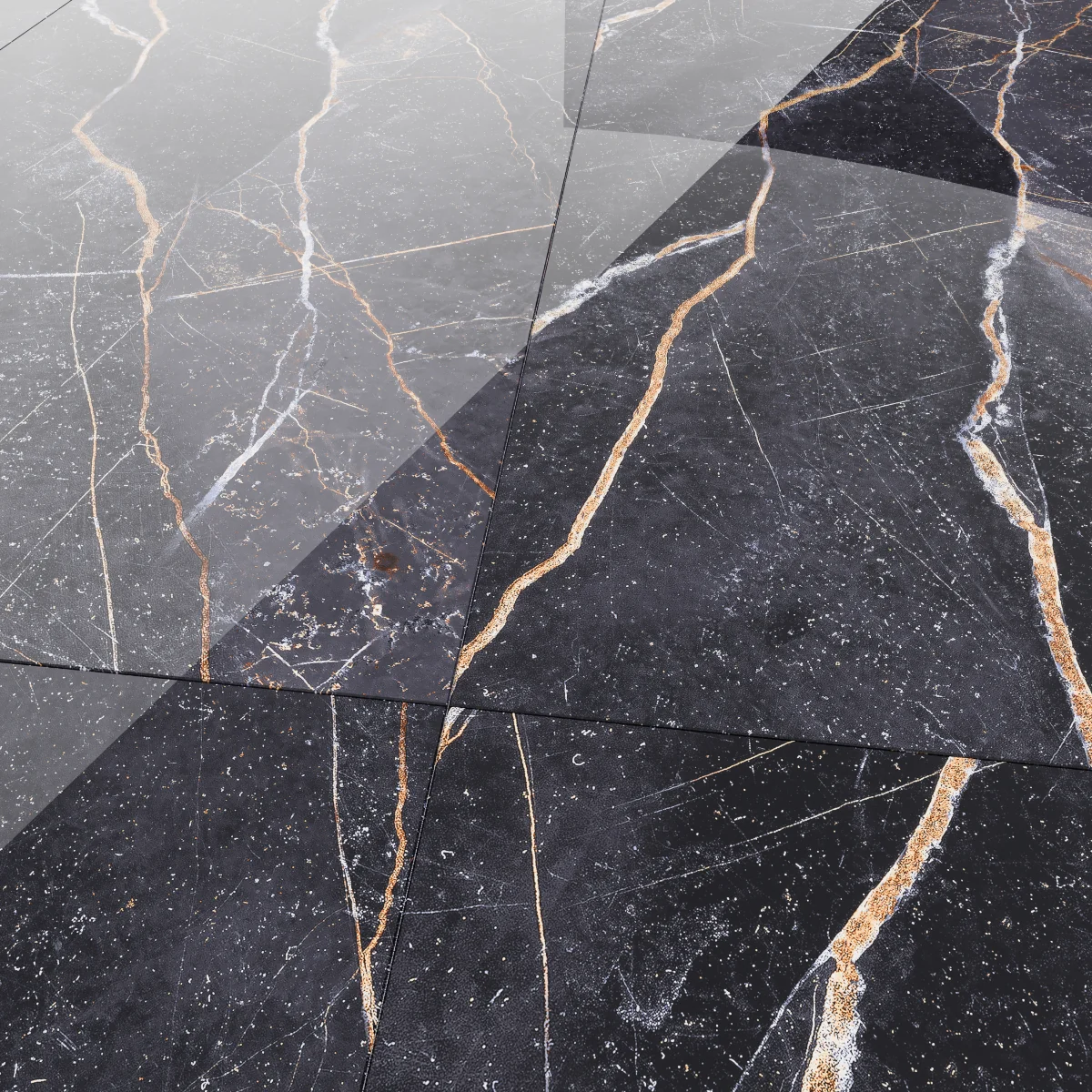 Gresie Exterior / Interior Portelanata Italian Armani Blue 60 x 120 cm Lucioasa Rectificata Tip Marmura