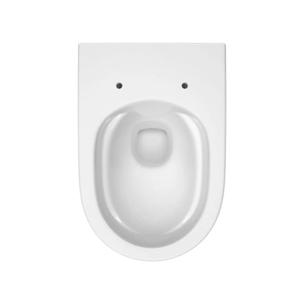 Vas WC Suspendat Cersanit Set B331 Larga Oval CleanOn Cu Capac Slim Duroplast Inchidere Lenta S701-472