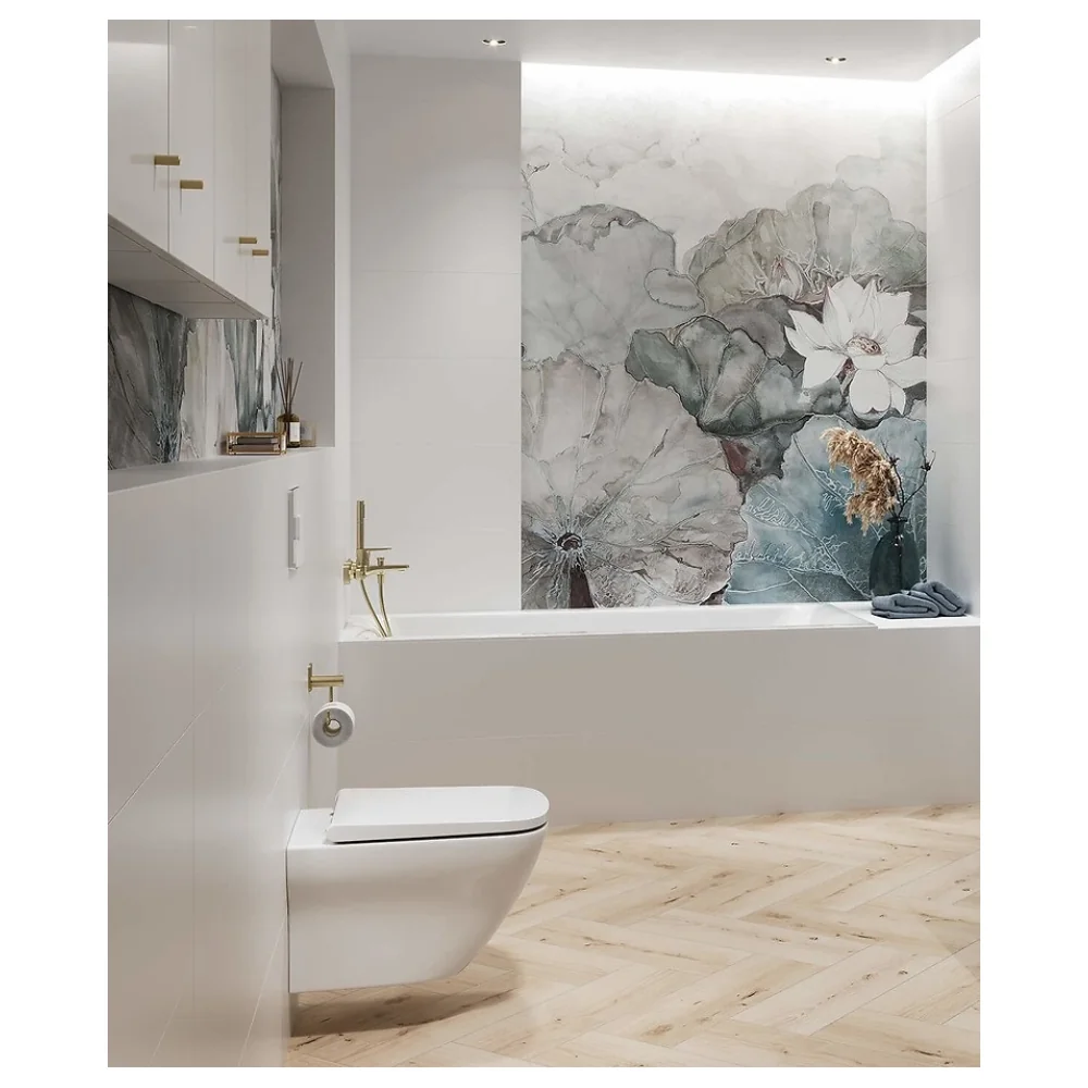 Vas WC Suspendat Cersanit Set B331 Larga Oval CleanOn Cu Capac Slim Duroplast Inchidere Lenta S701-472